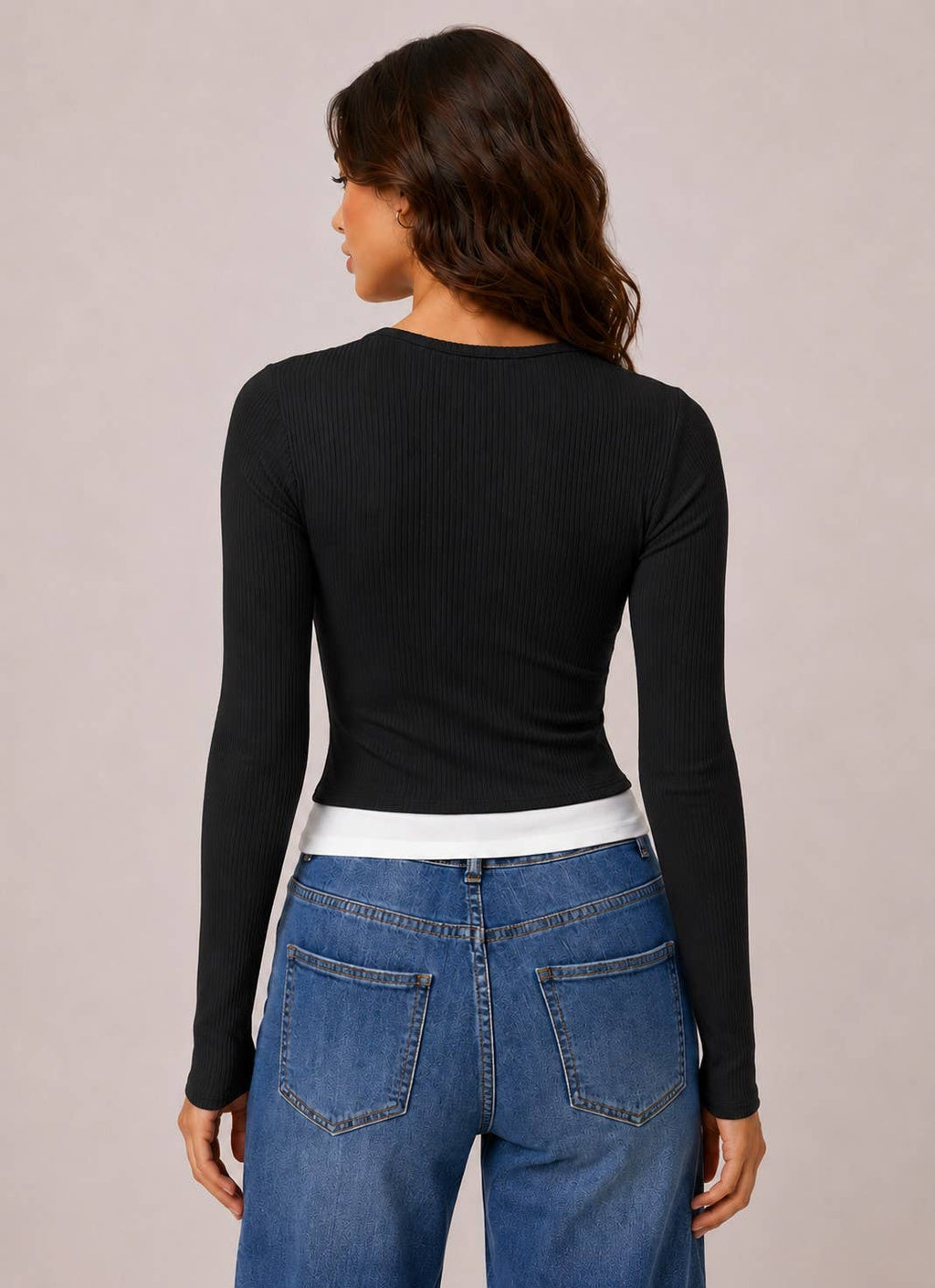 Riley | Layers with Bow Detail Long Sleeve Top