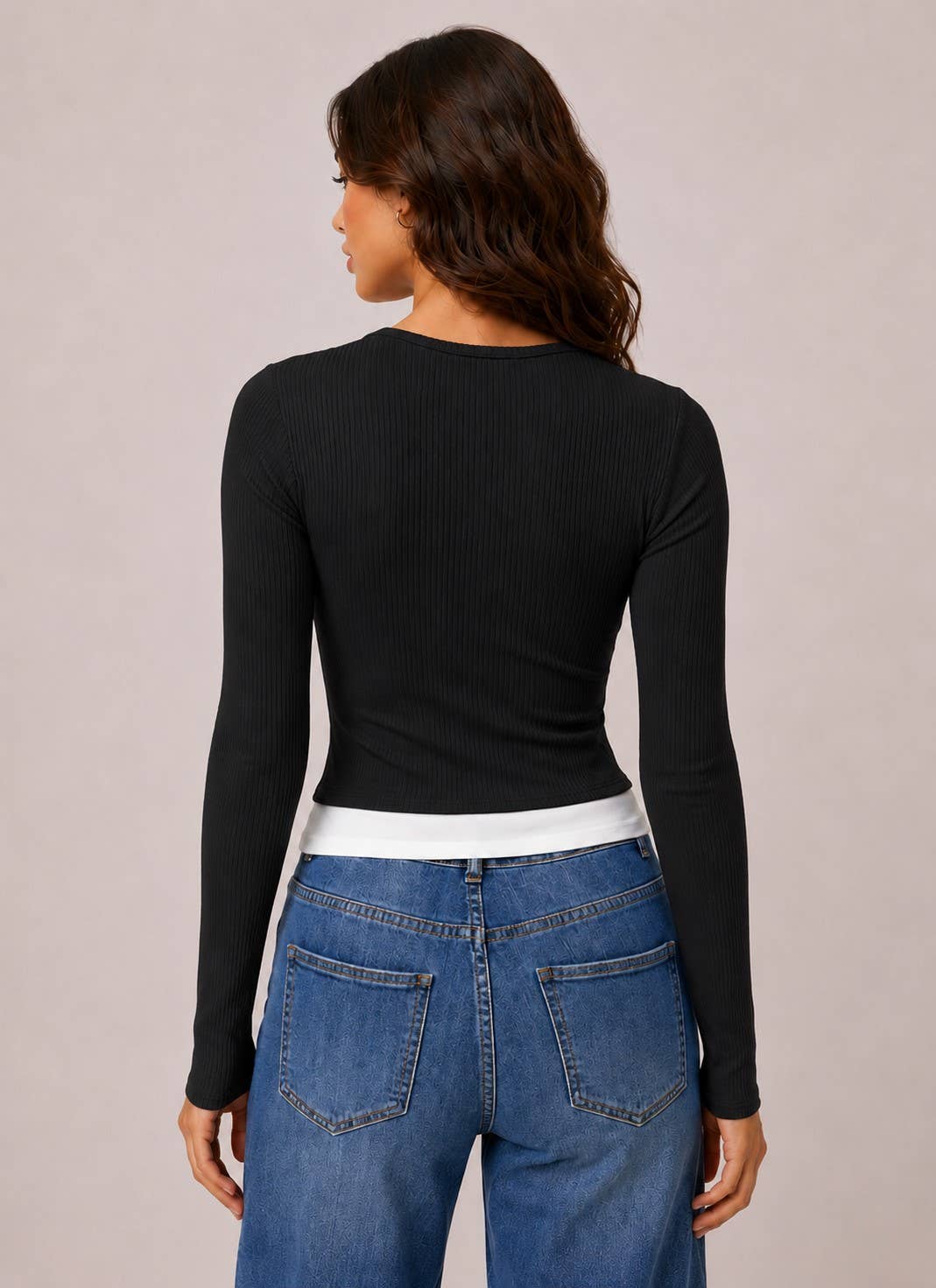 Riley | Layers with Bow Detail Long Sleeve Top