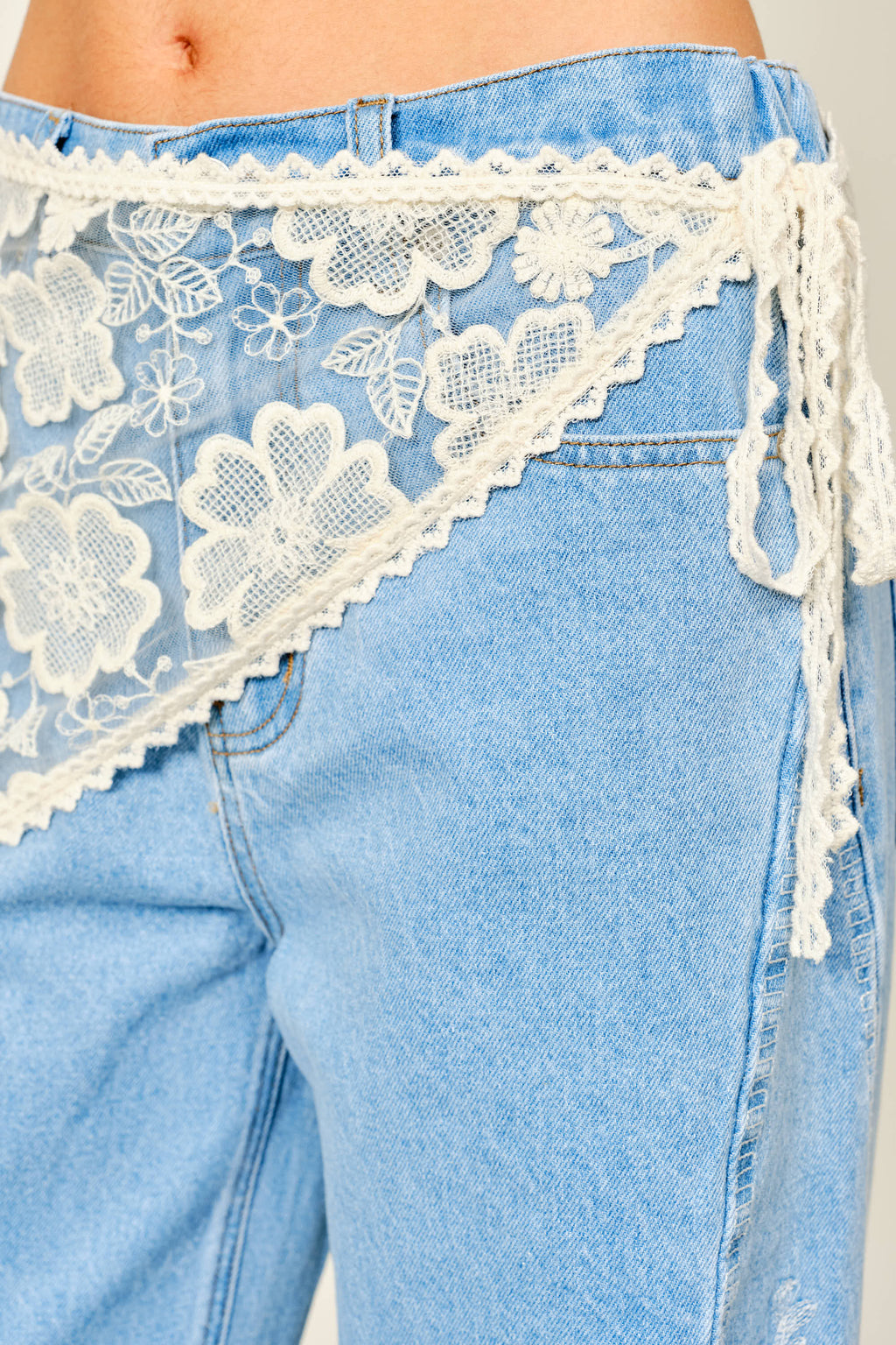 Scarf Lace Wrap Skirt