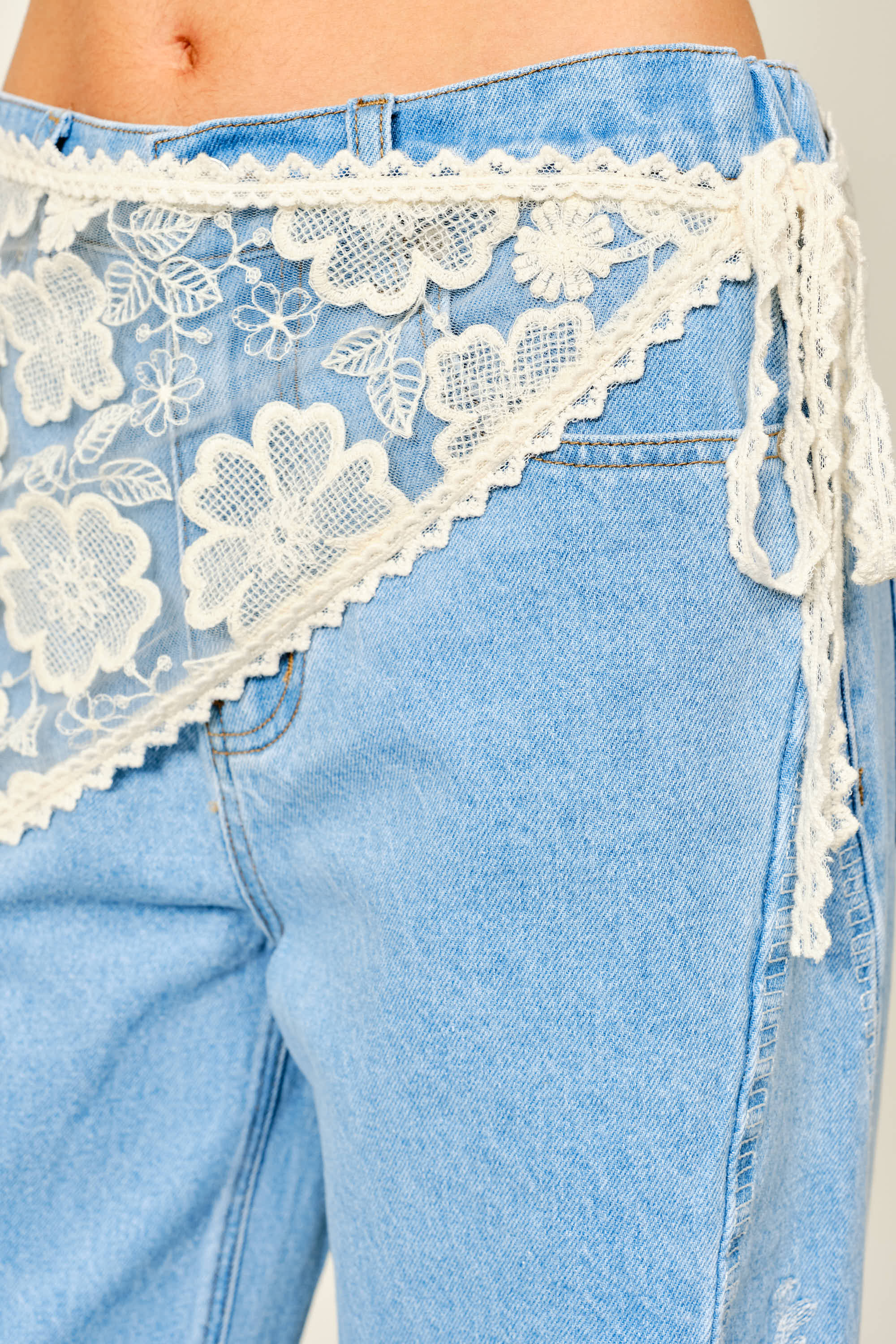 Scarf Lace Wrap Skirt