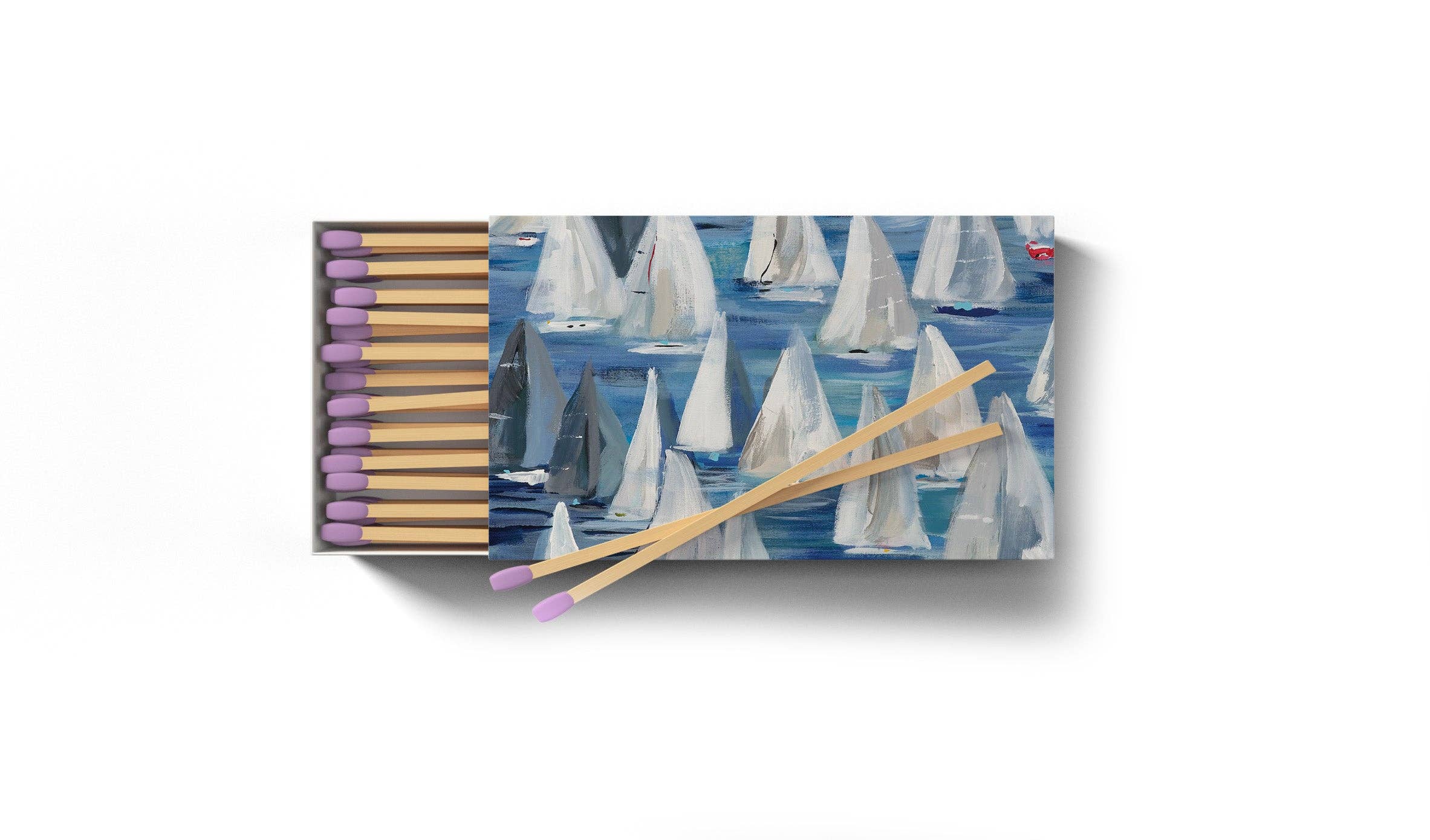 Race Day Sail Boat Design Tabletop Matches