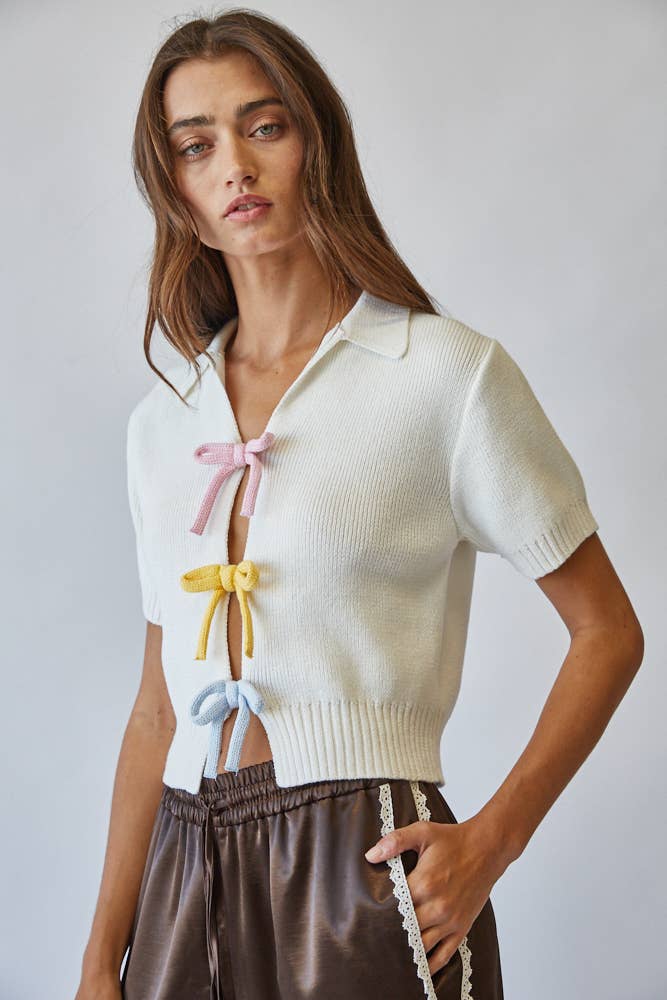 Posie | Rainbow 100% Cotton Knit Top