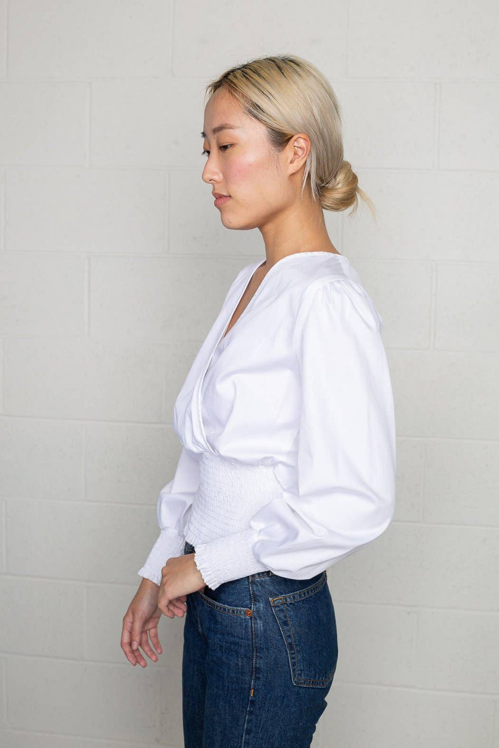 Wynter | Woven Crossover Blouse