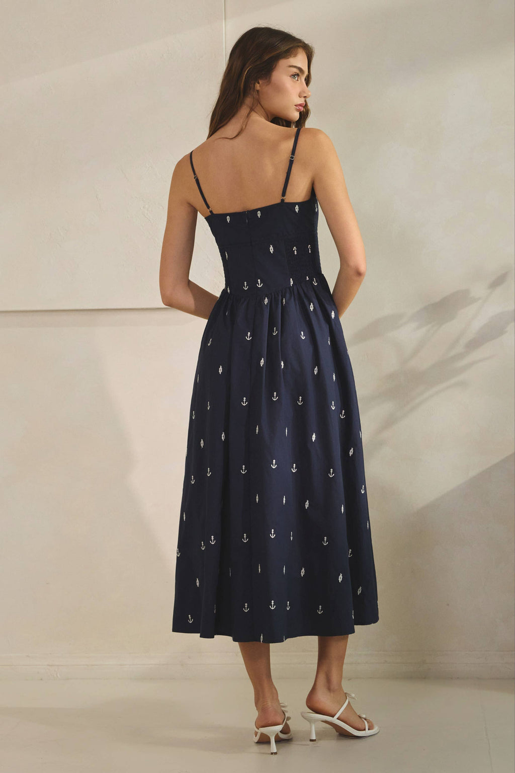 Anchor | Embroidered Maxi Dress 100% Cotton
