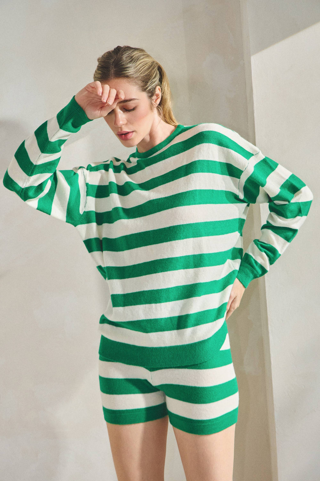 Layken | Stripe Cashmere Blend Sweater