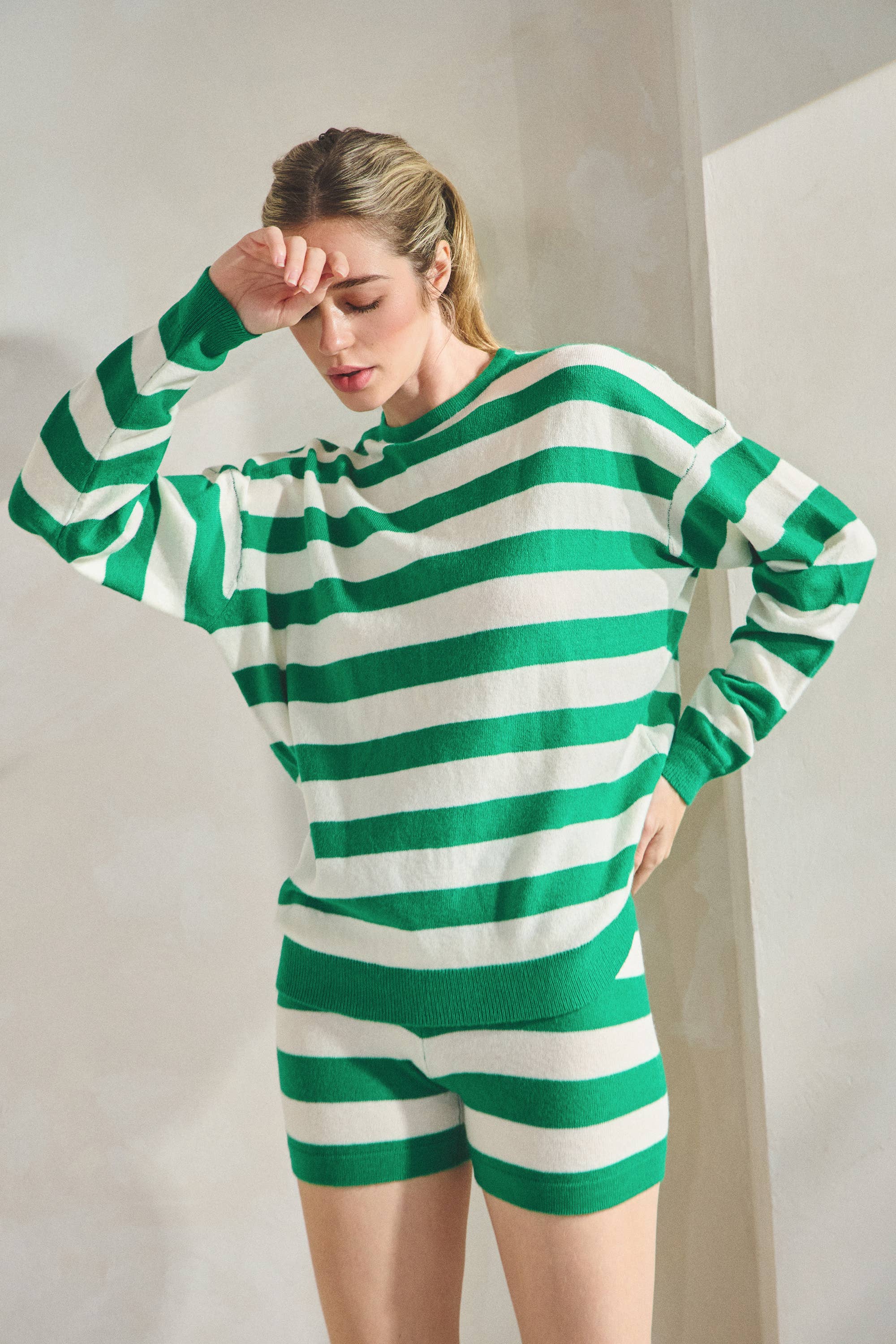 Layken | Stripe Cashmere Blend Sweater