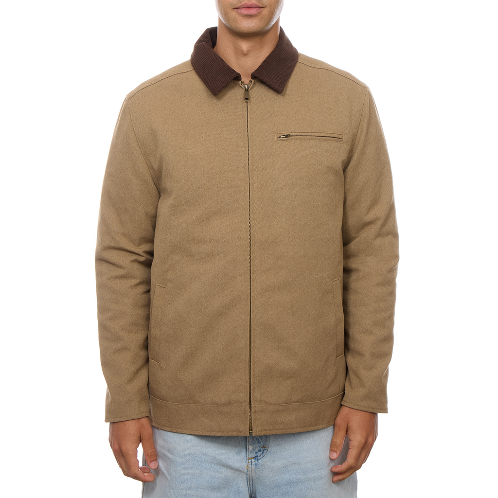 Nolan | Cotton Corduroy Collared Zip Up Jacket