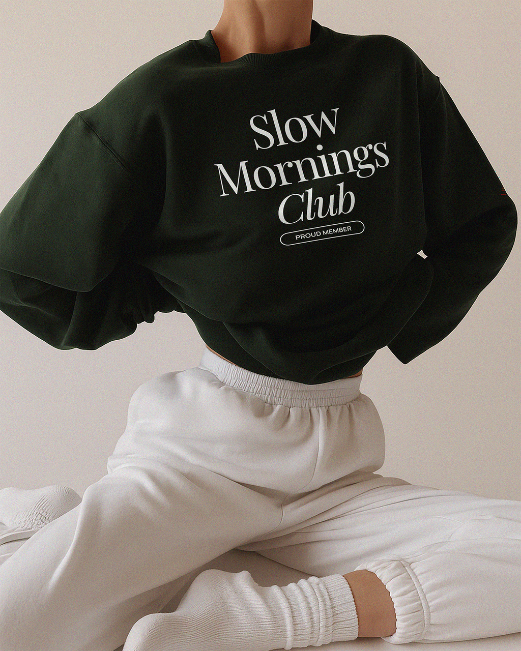 Slow Mornings Club Sweatshirt | Cozy Unisex Pullover