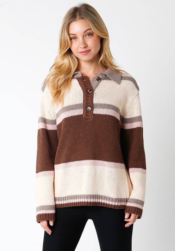 Faith | Chunky Striped Sweater