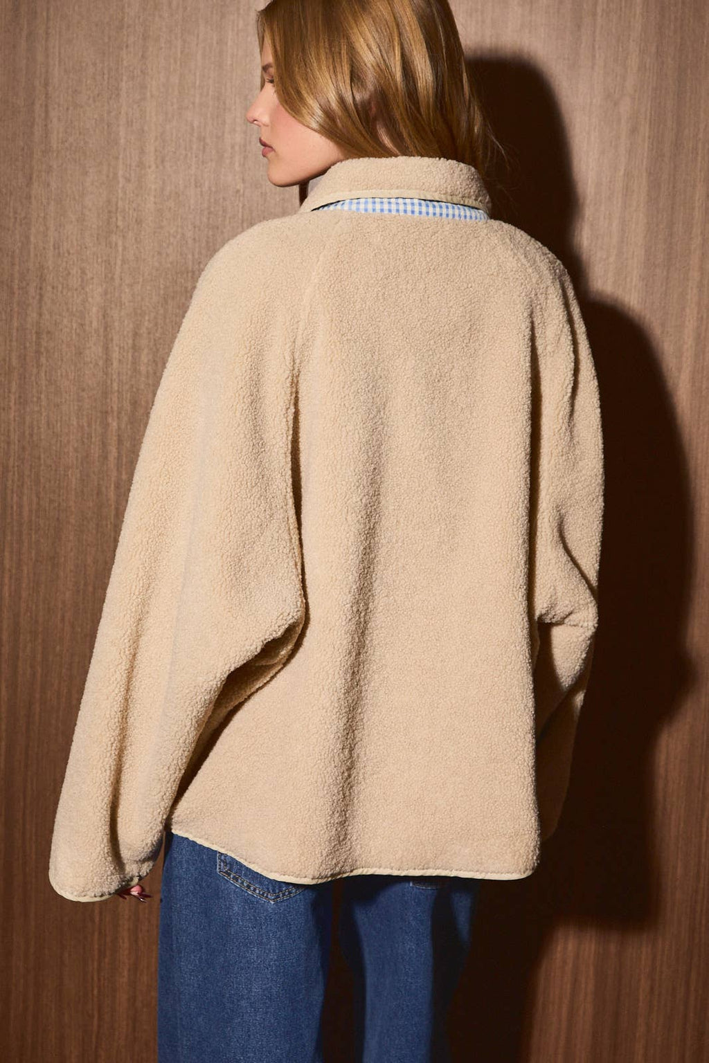 Annika | Gingham Constrast Reversable Jacket