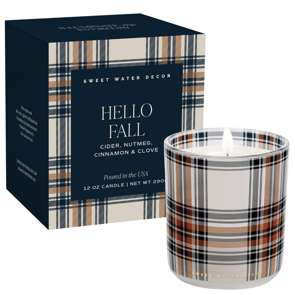 Hello Fall | 12 oz Boxed Soy Candle