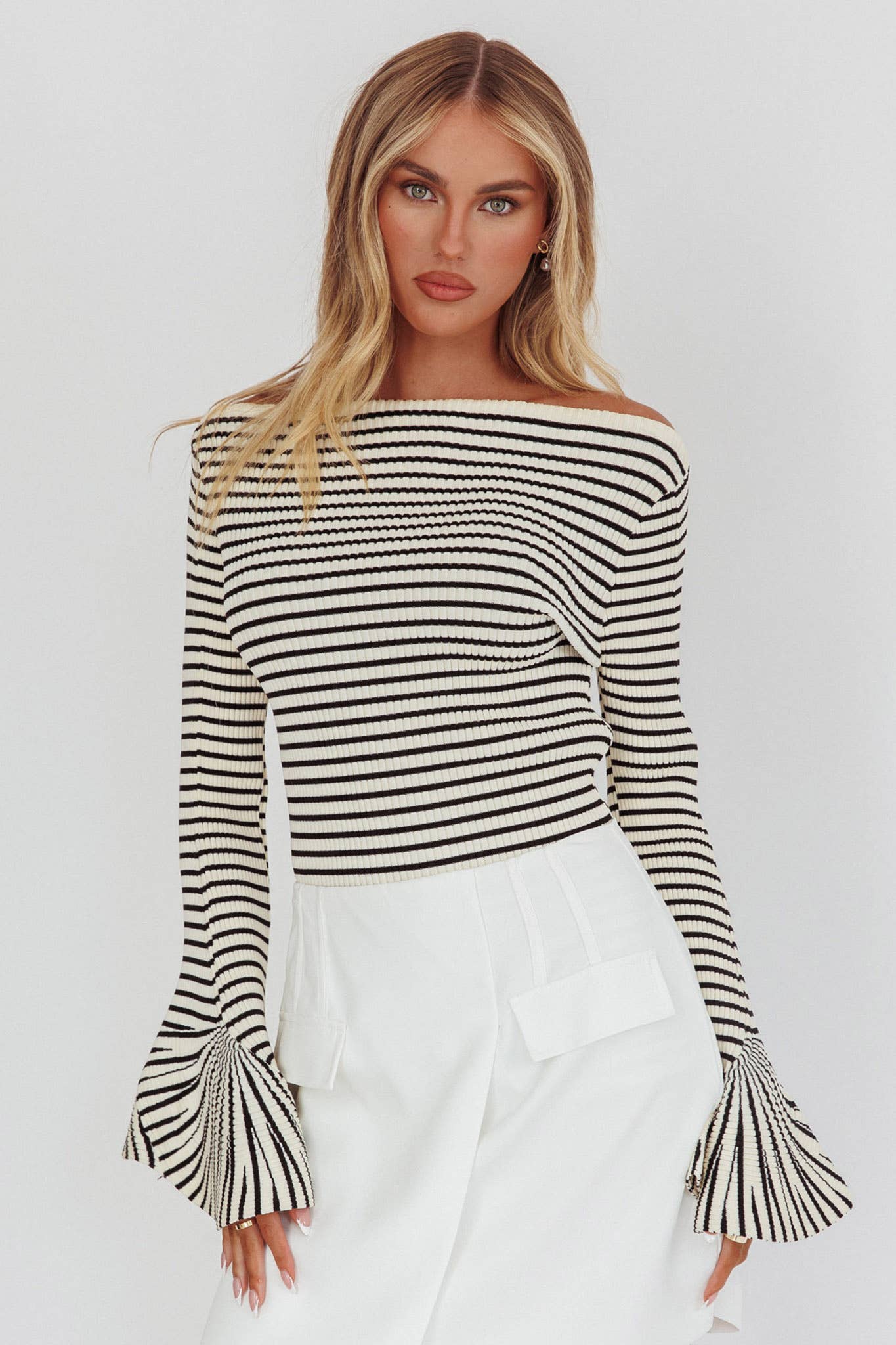 Cosette | Long Sleeve Striped Sweater