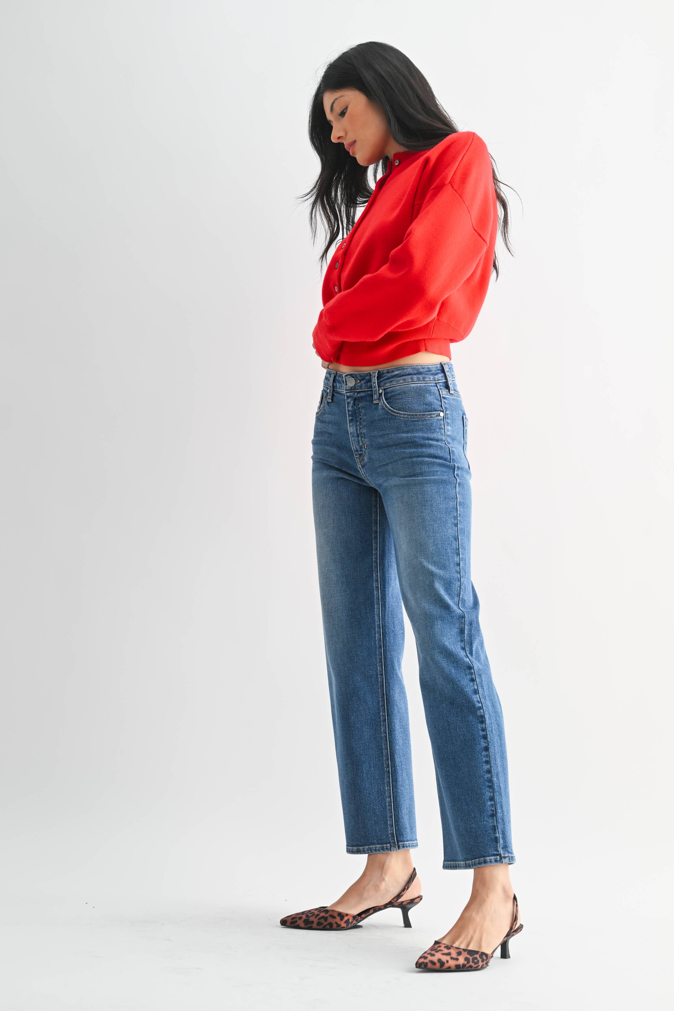 Winslow | Mid Rise Slim Wide Leg Jeans