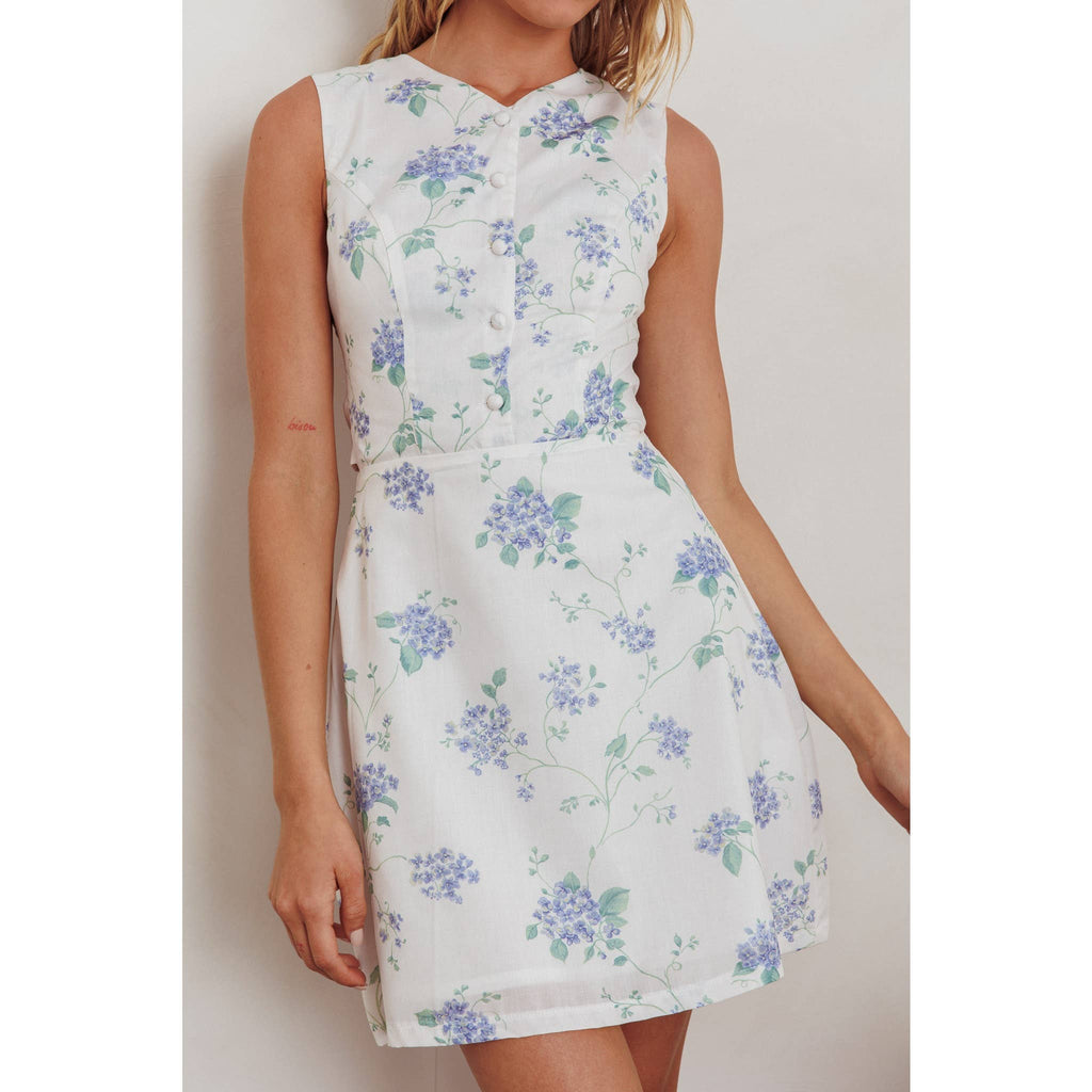 Stevie | Button Down Floral Mini Dress