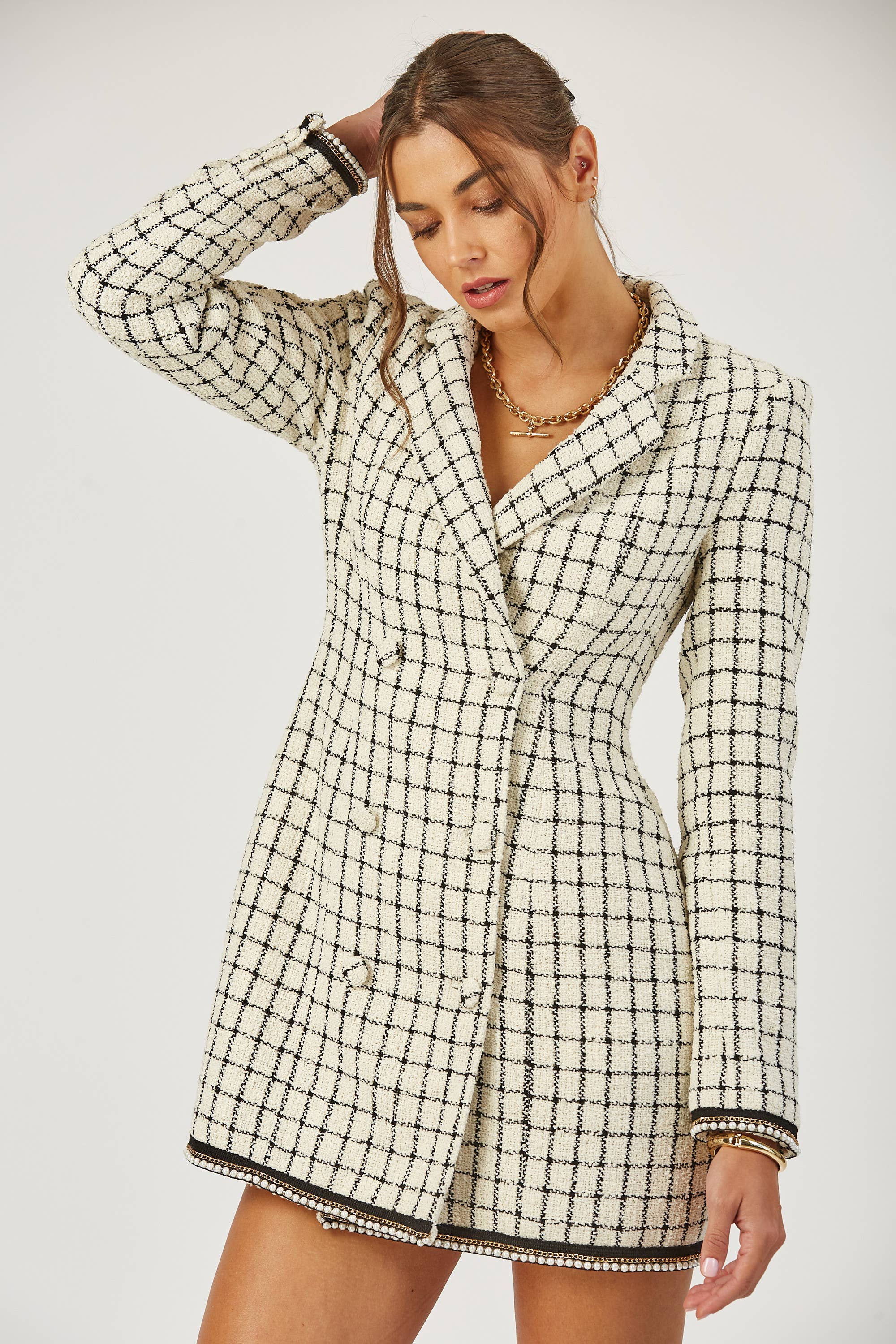 Cameron | Tweed blazer dress
