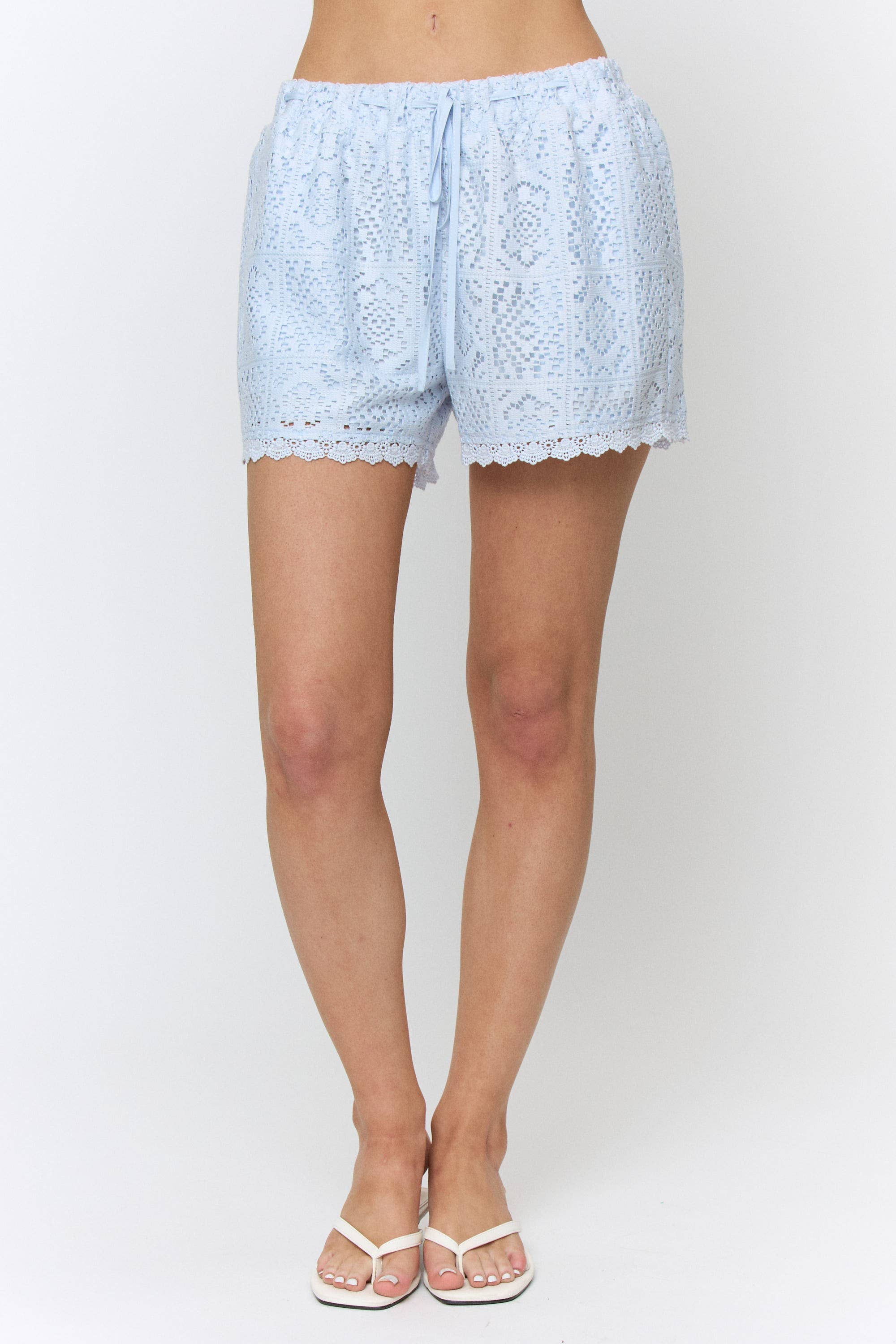 Maeve | Crochet Detailed Shorts