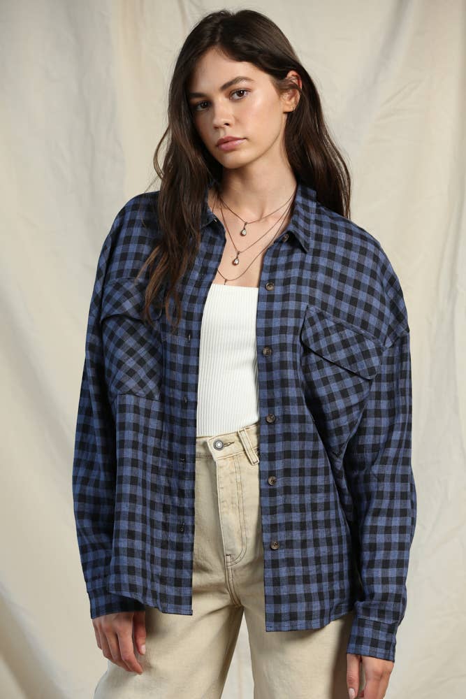 Deep Sea Oversized Flannel