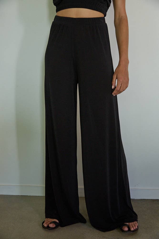 Mya | High Waisted Wide Leg Pants