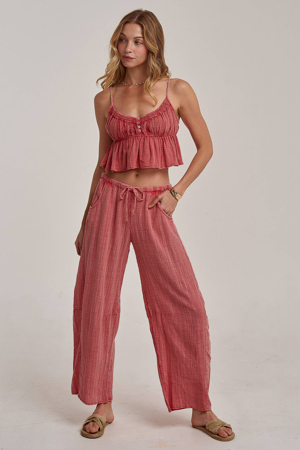 Molly | Cami Top and Barrel Pants Set