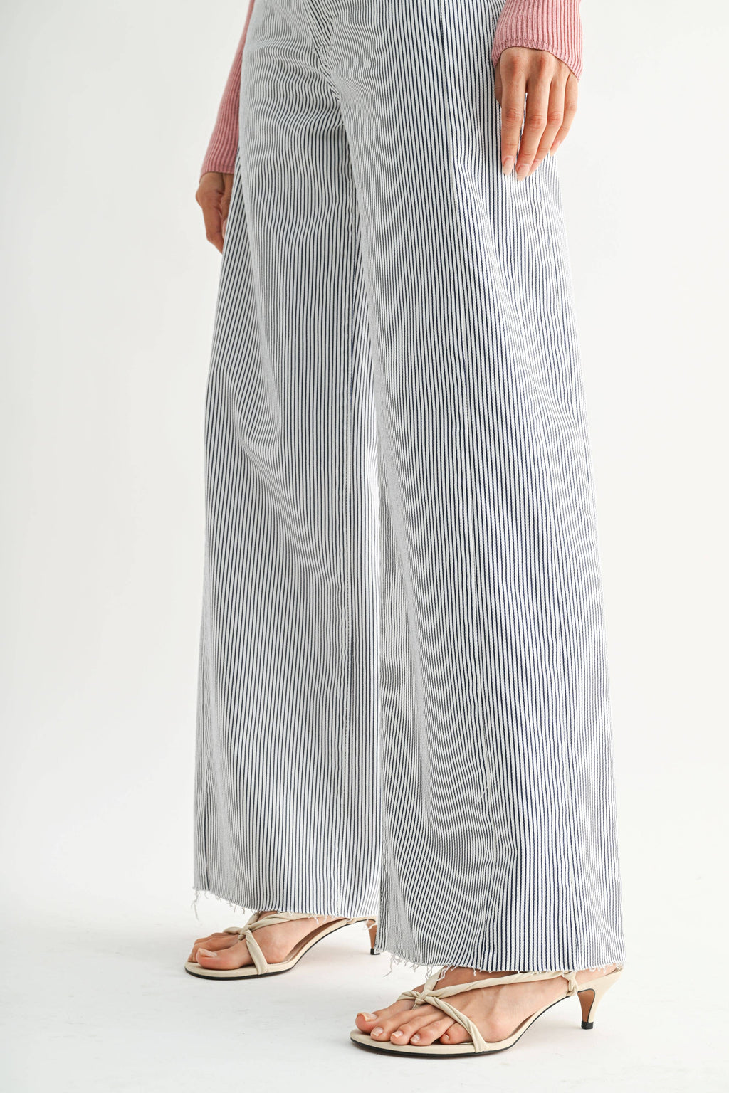 Anastacia | Striped Wide Leg Jeans