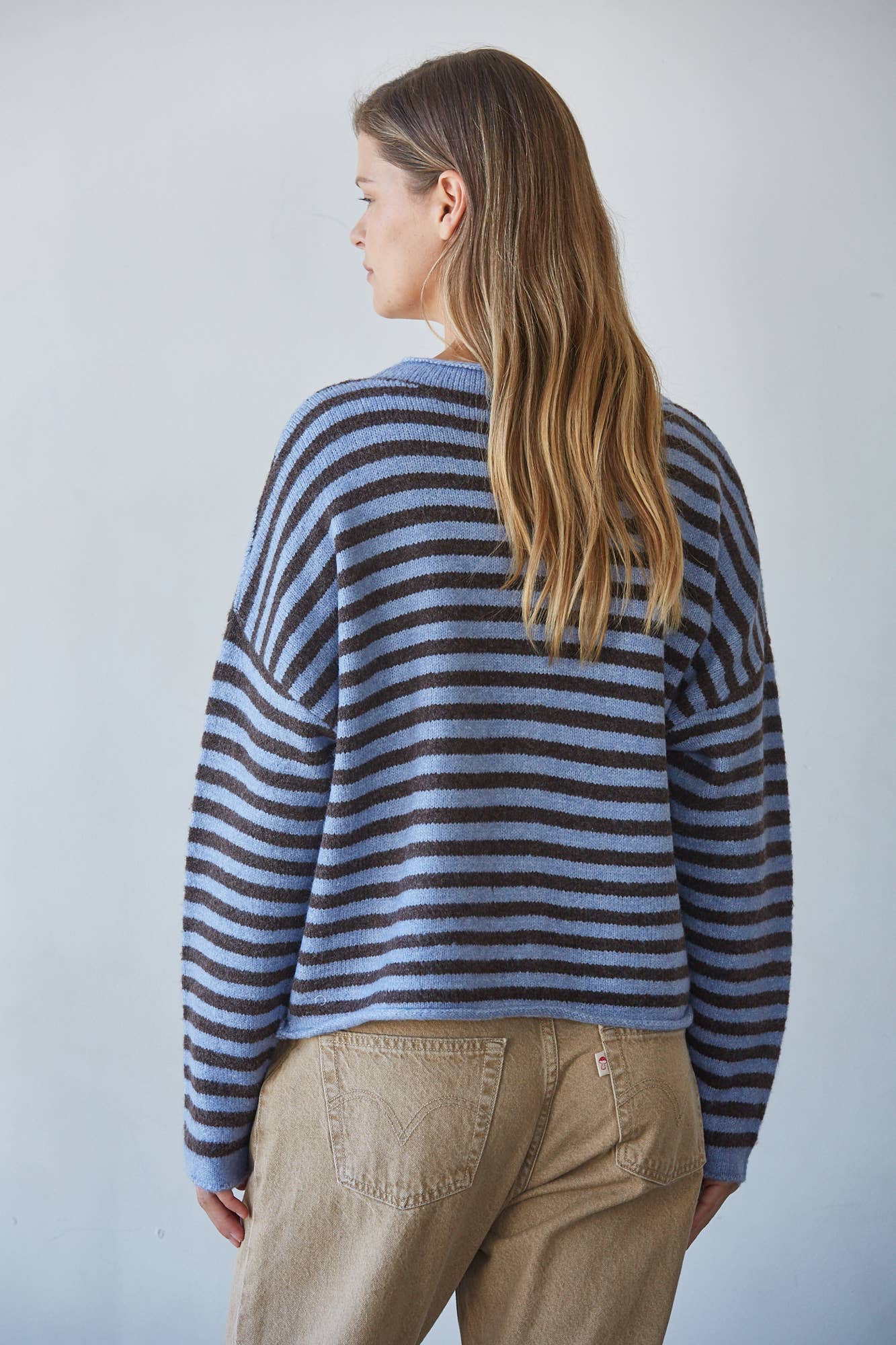 Four | Knit Sweater Striped Cardigan