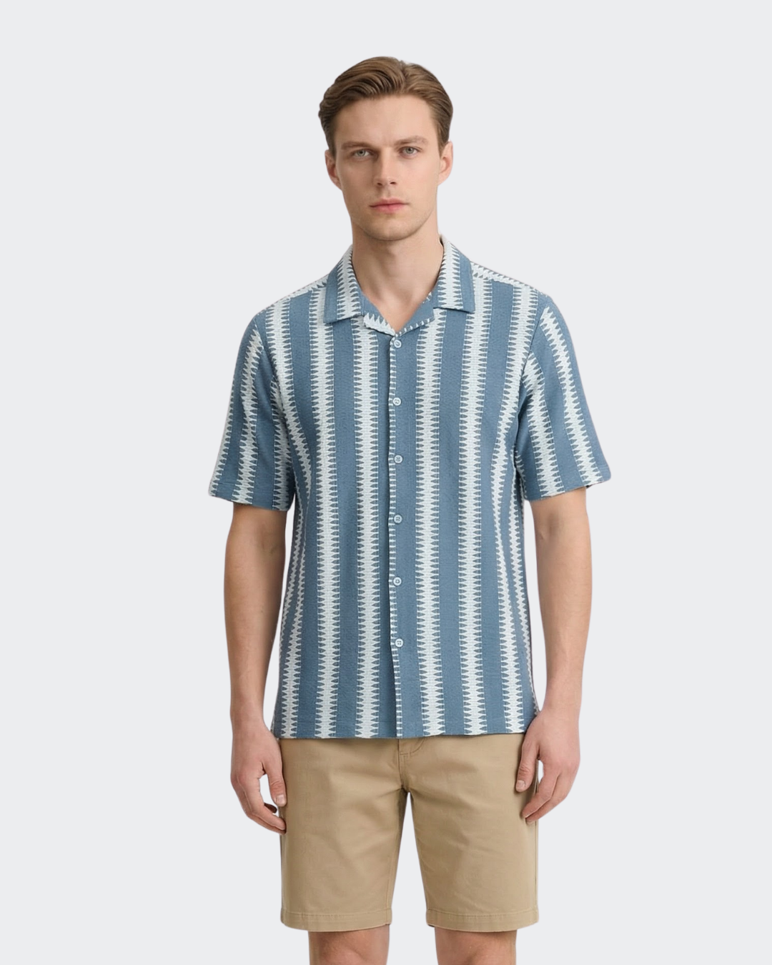 Coastal Breeze | Zigzag Stripe Shirt