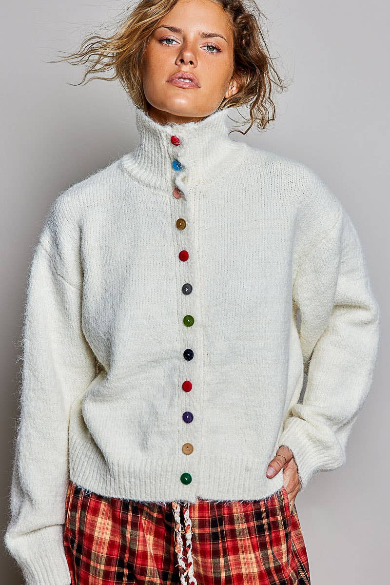 Juniper | Button Knit Cardigan Oversized Sweater
