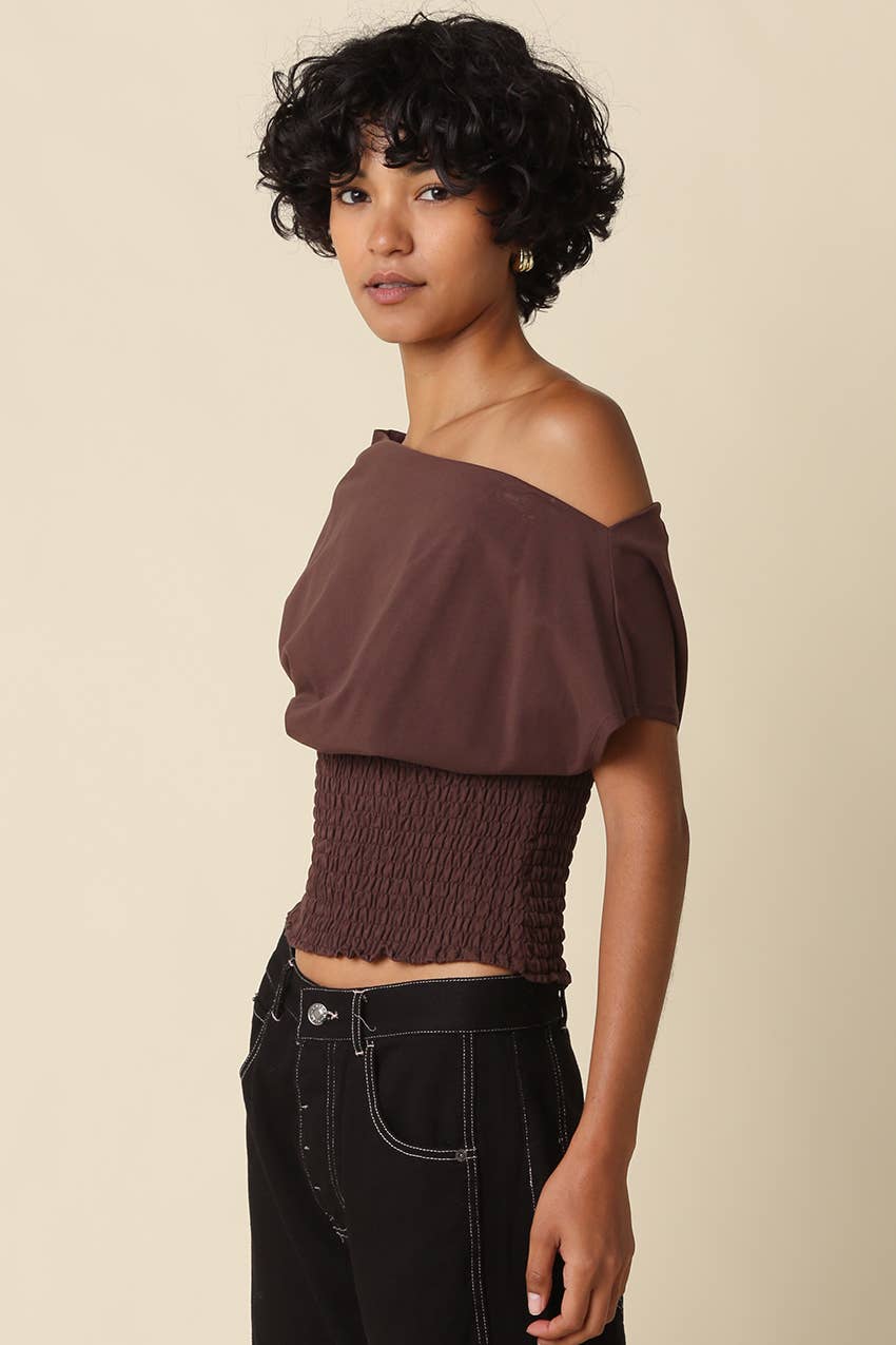 Janey | Off Shoulder Smocked Top