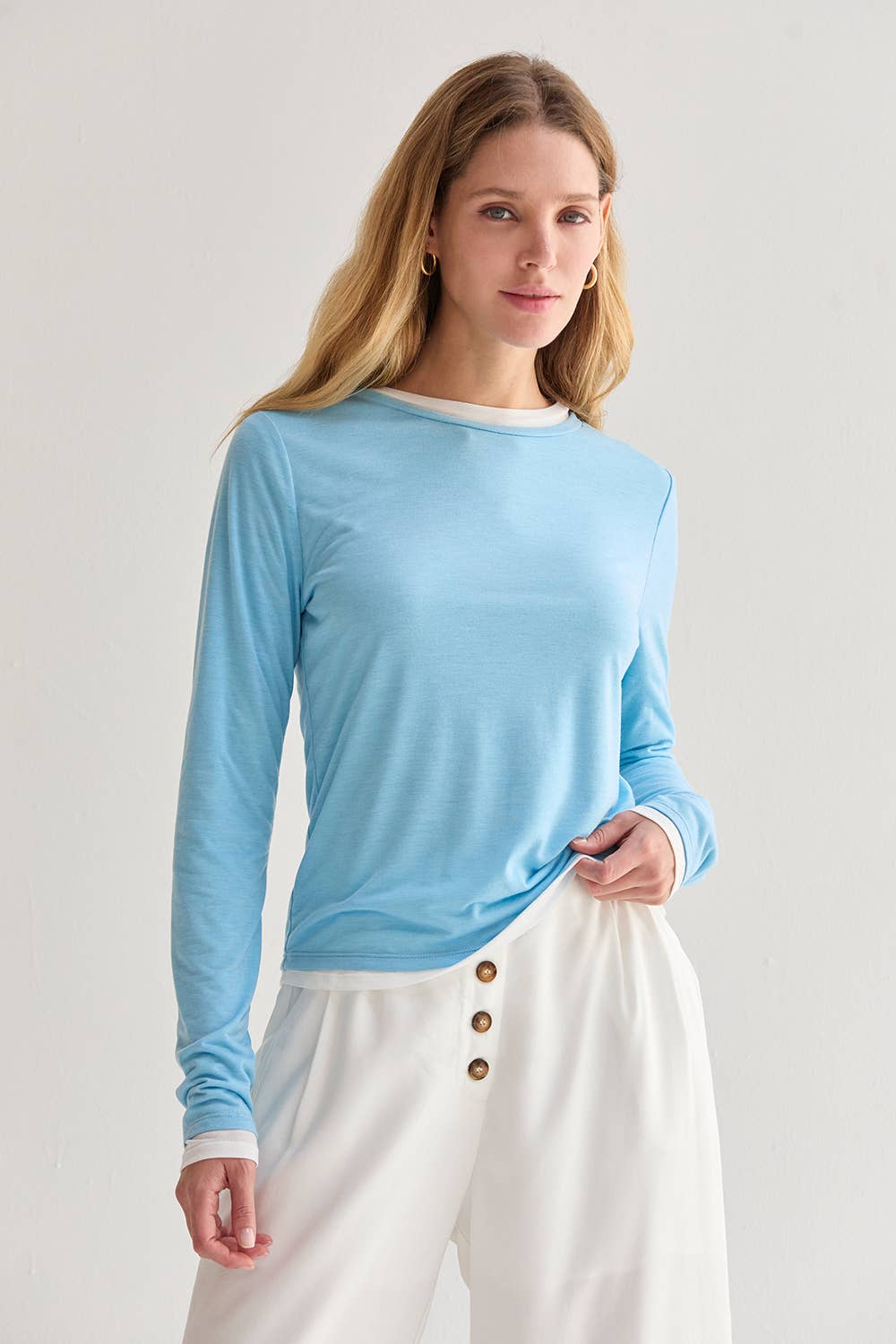 Olly | Two in One Long Sleeve Knit Top