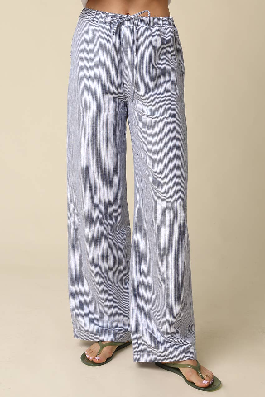 Sky | Linen Wide Leg Pants
