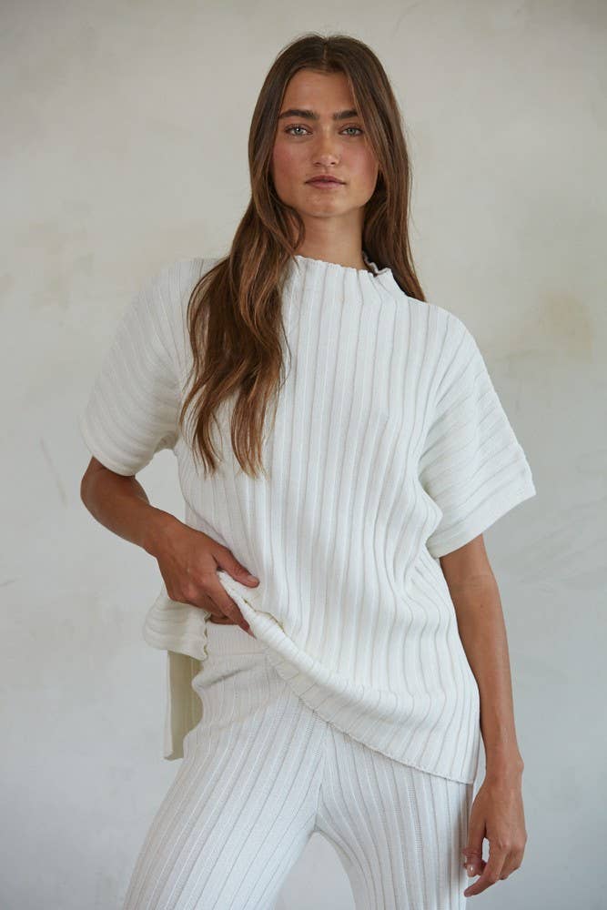 Berkley | Knit Sweater Cotton Ribbed Pullover
