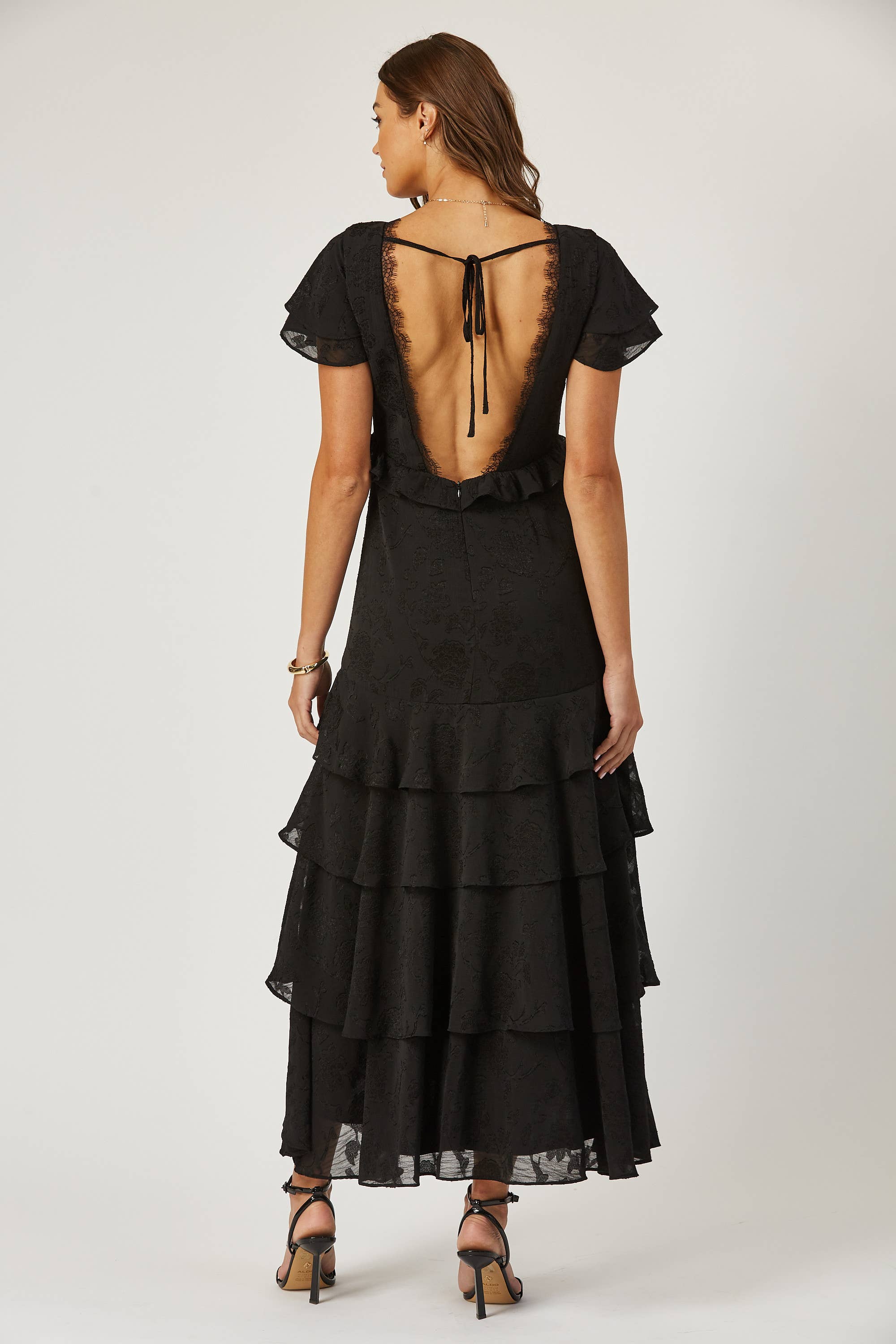 Aubrey | Tiered Burnout Maxi Dress