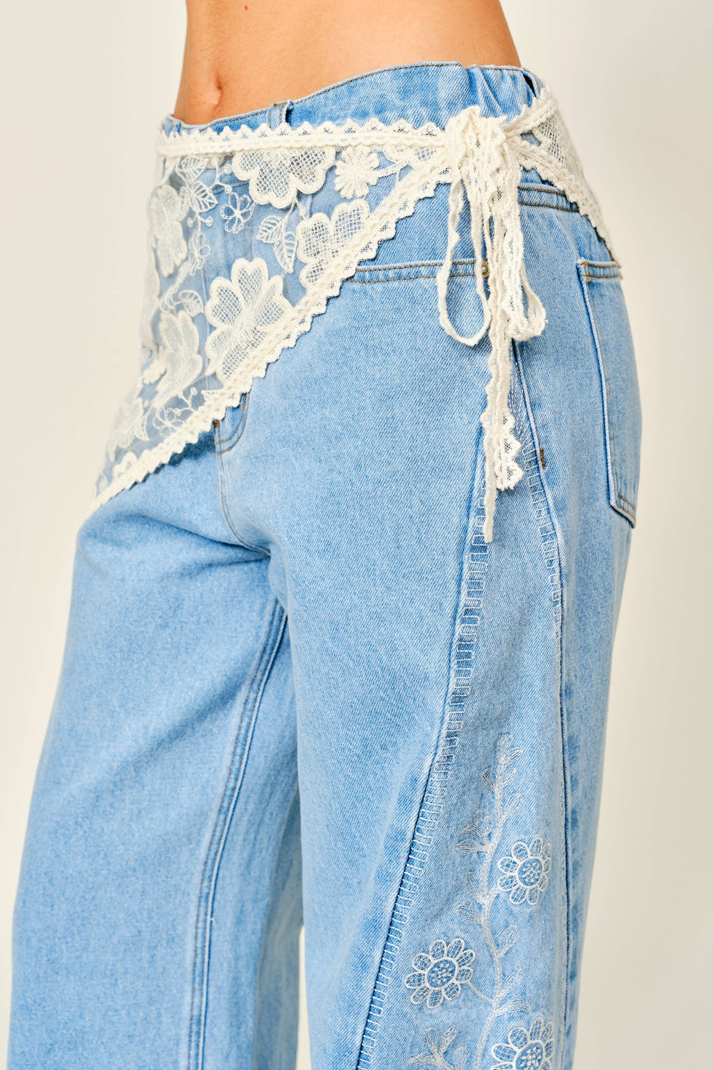 Scarf Lace Wrap Skirt