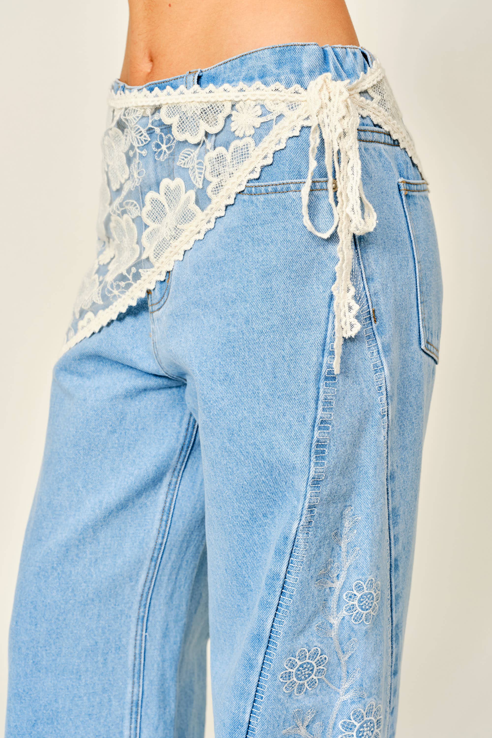 Scarf Lace Wrap Skirt