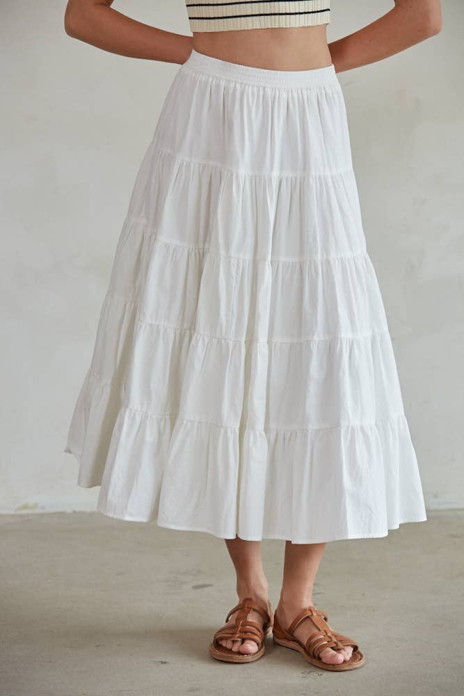 Dune | Woven 100% Cotton Ruffled Skirt