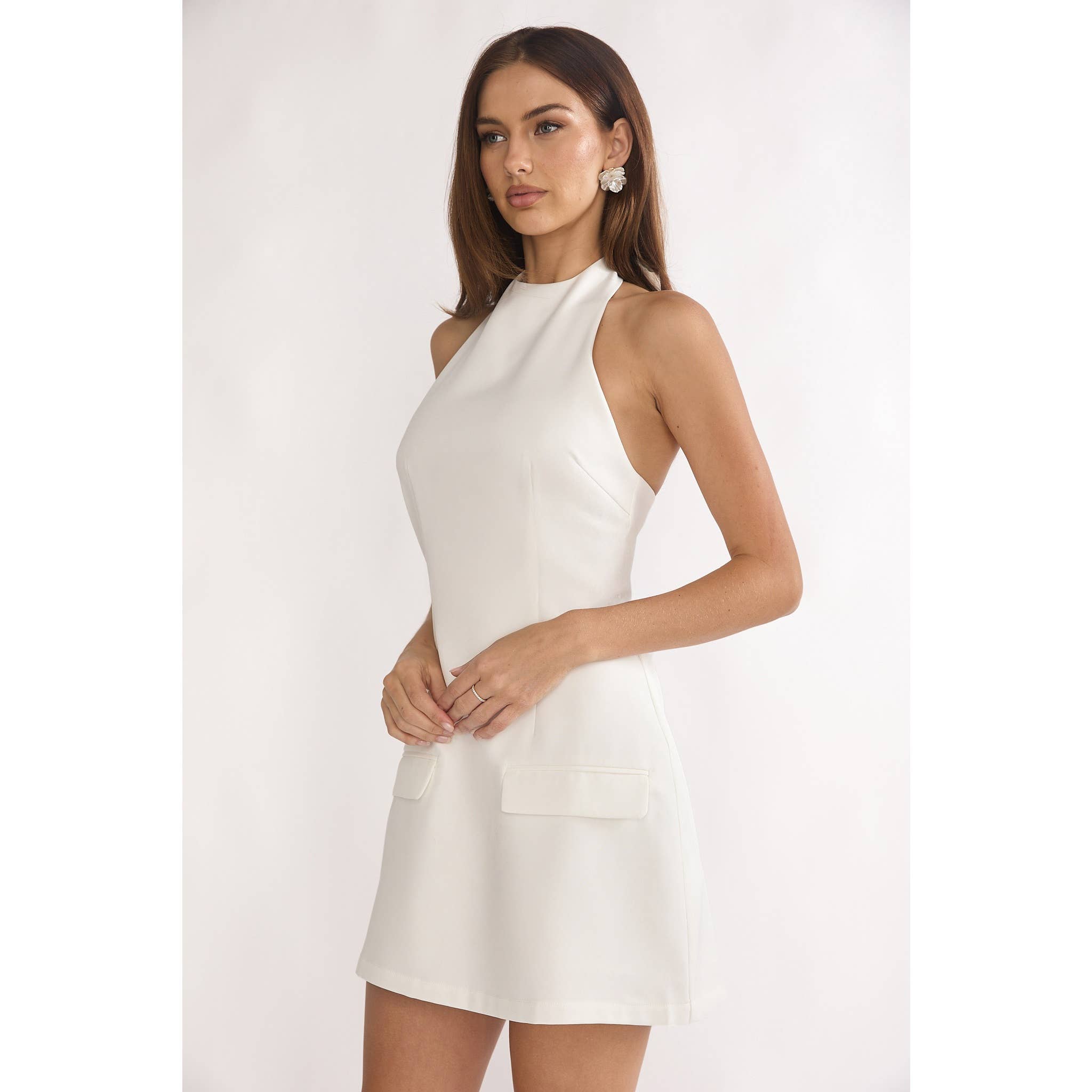 Yacht Club | Halter Mini Dress