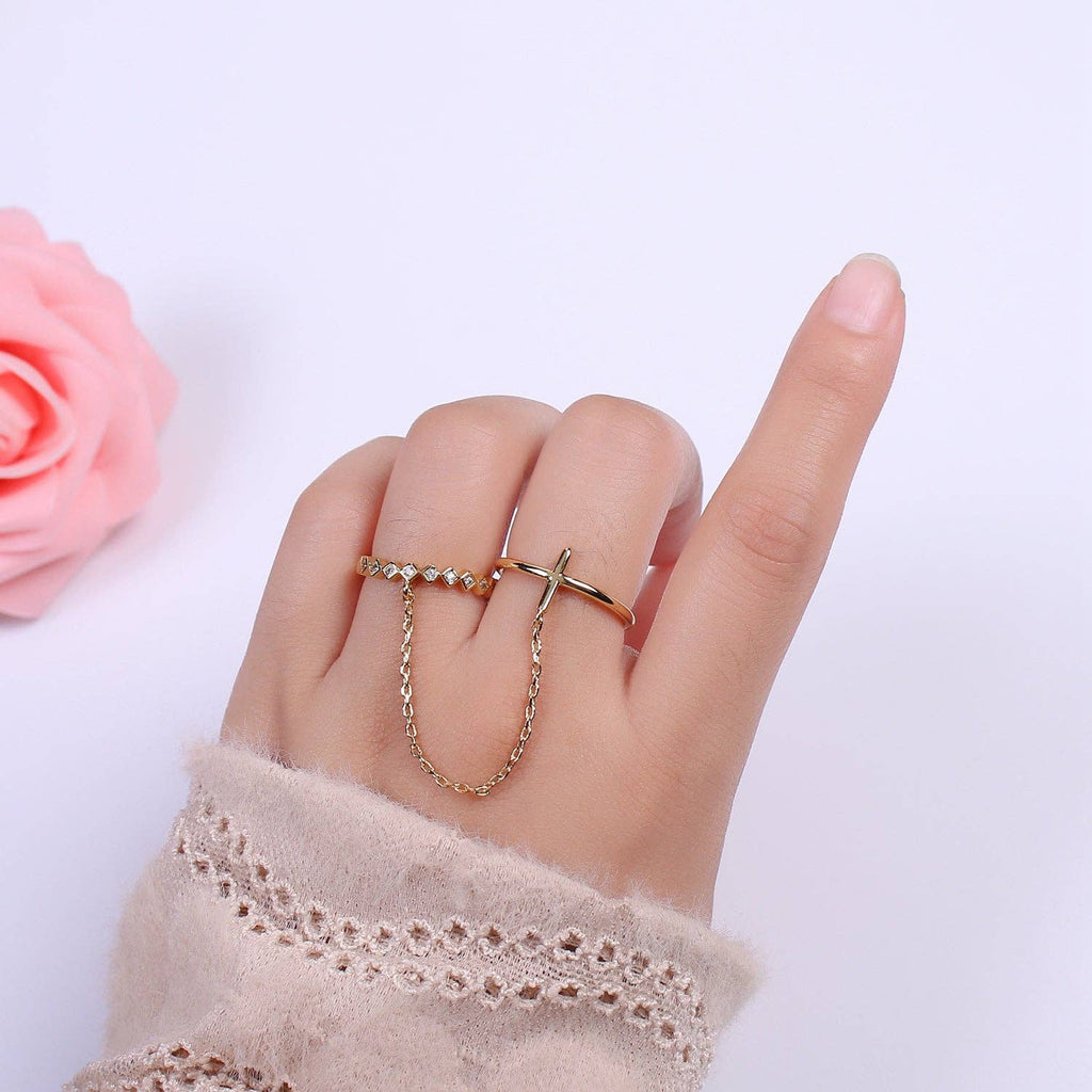 Double Gold Filled Adjustable Ring