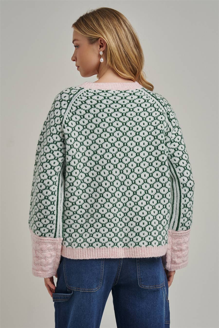 Louisa | Loose Geometric Sweater