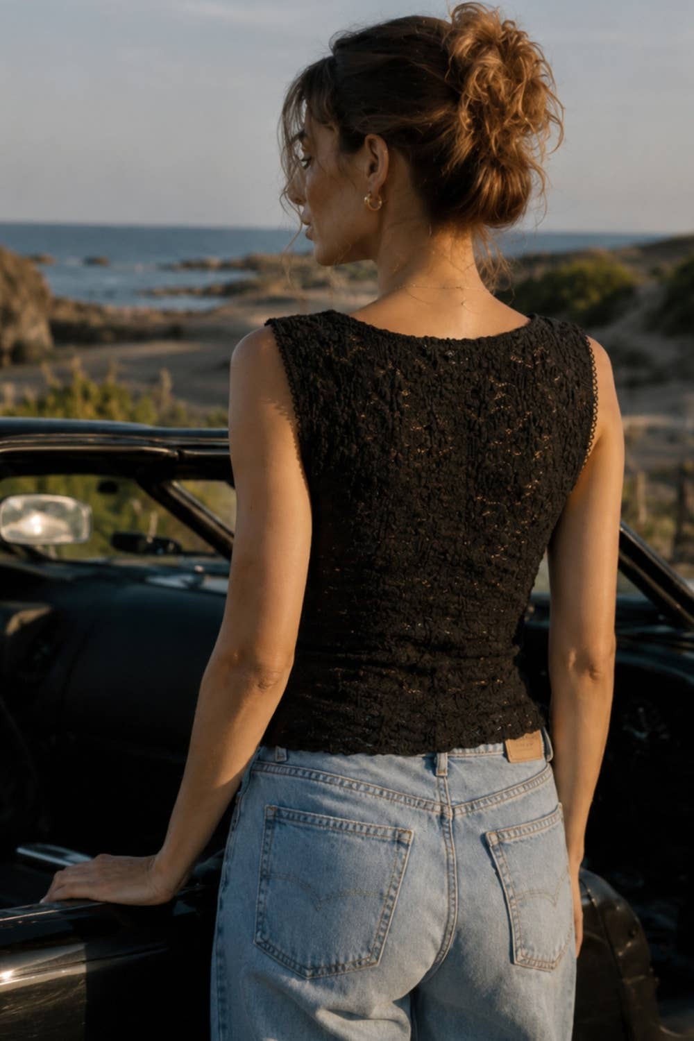 Americana | Soft Lace Sleeveless Top