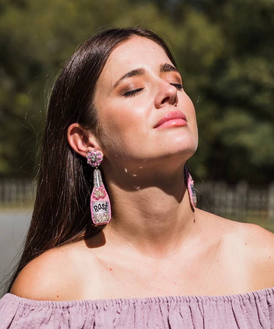 Rose Bottle Earrings