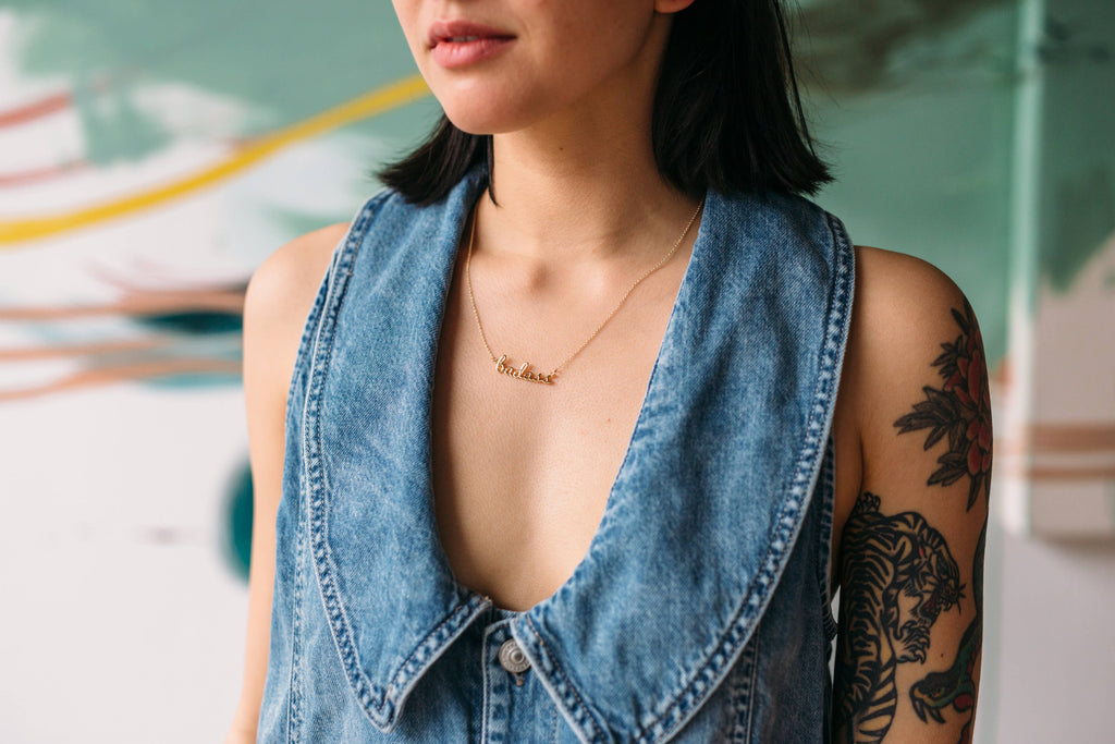 Badass Phrase Necklace