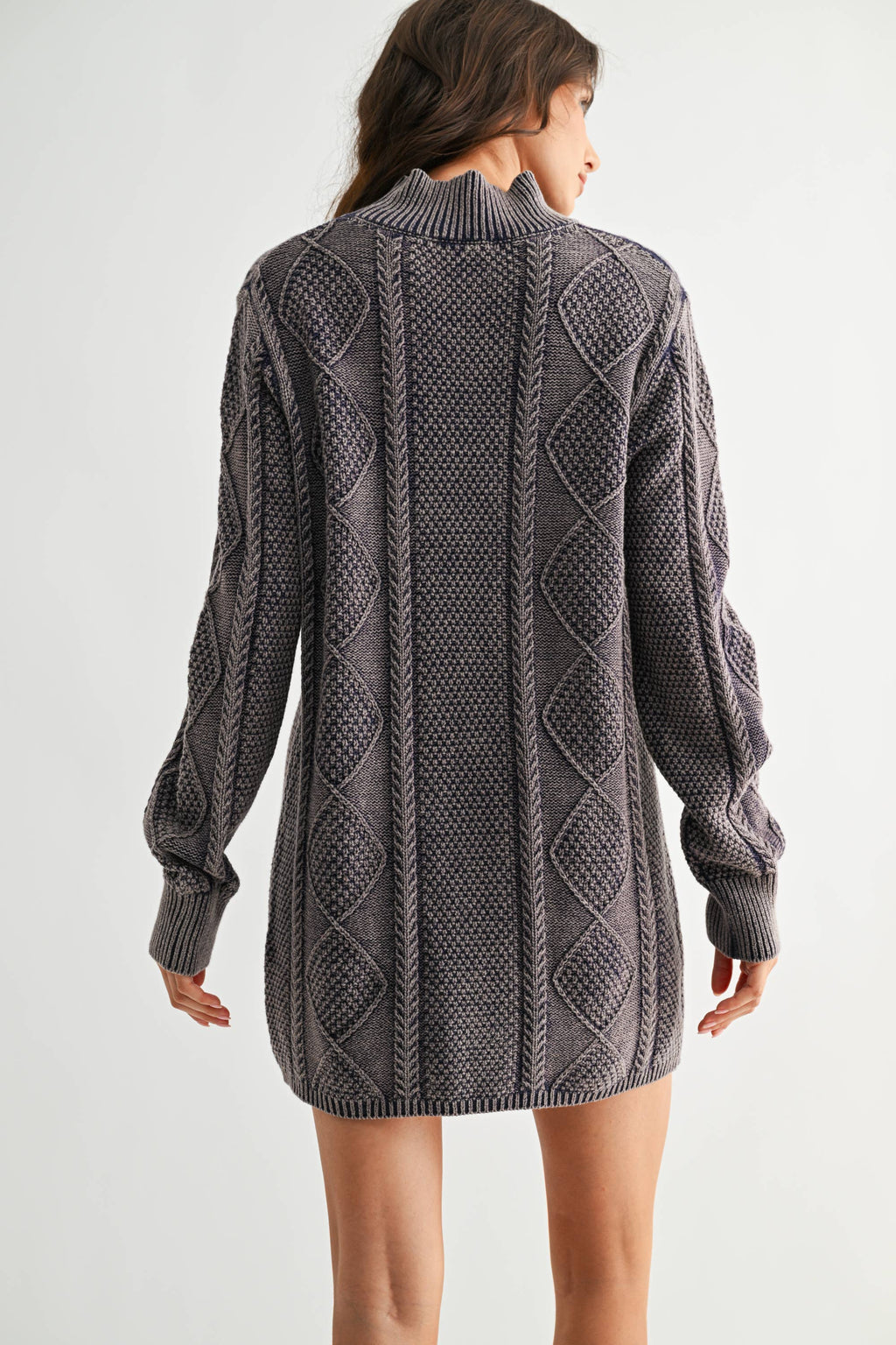 Holly | Textured Knit Sweater Dress