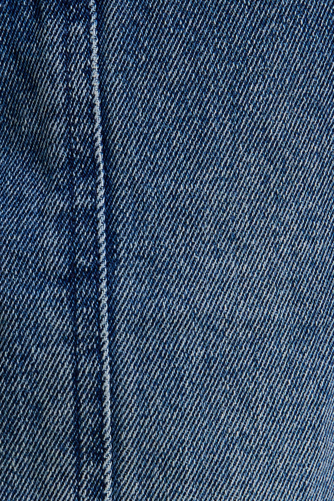Opal | Mid-Rise Front Yoke Detail Wide Jeans