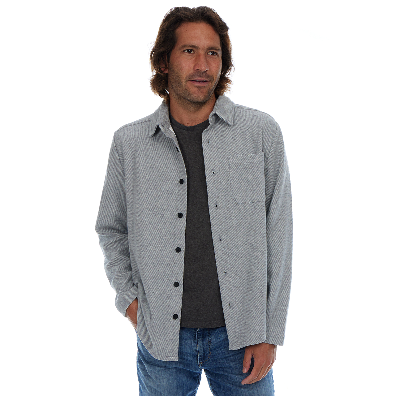 Crawford | Diagonal Textured Shacket