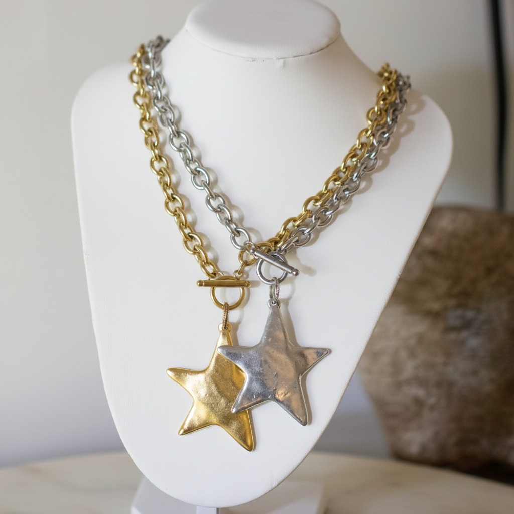 Star | Necklace 18k Gold Non Tarinsh
