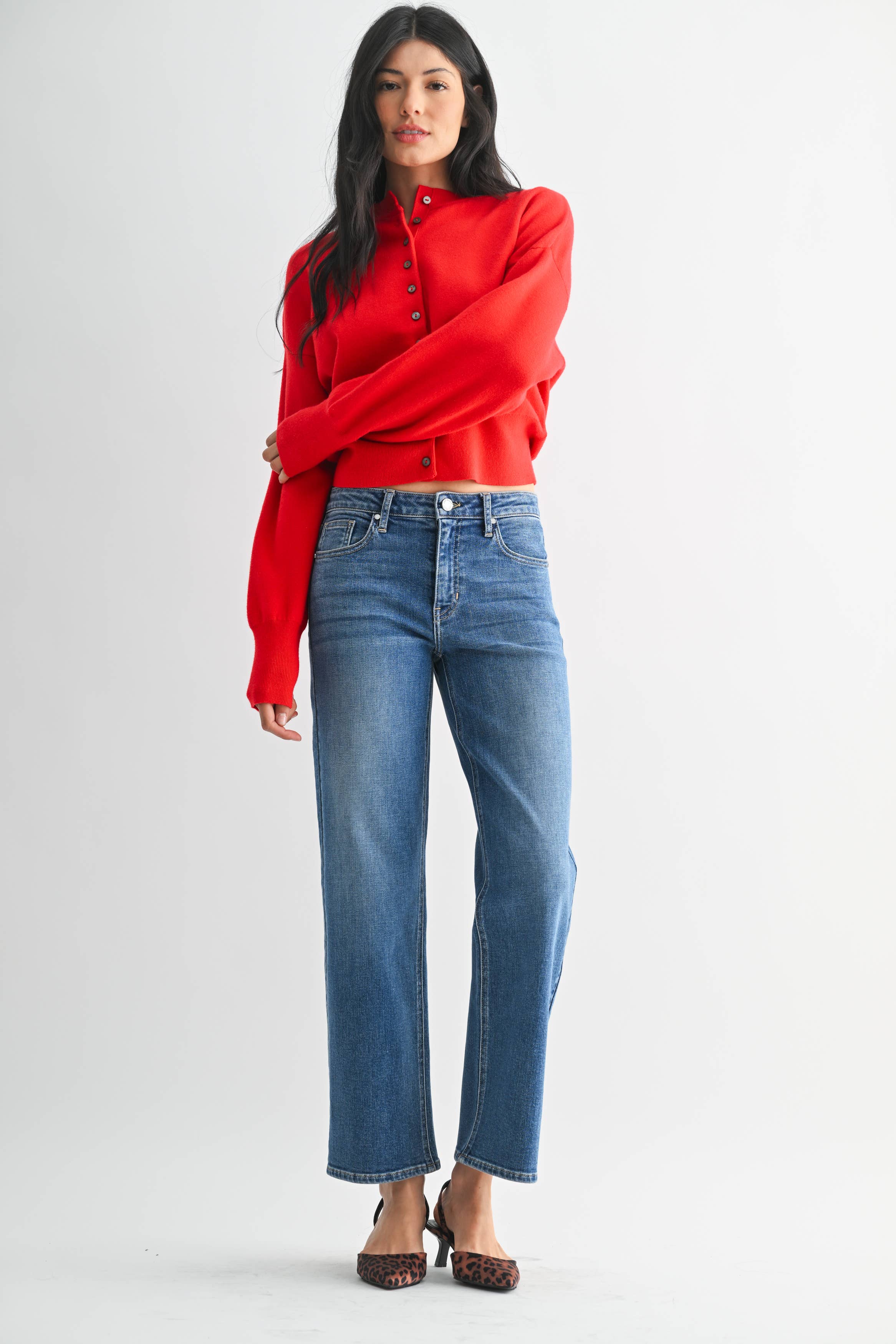 Winslow | Mid Rise Slim Wide Leg Jeans