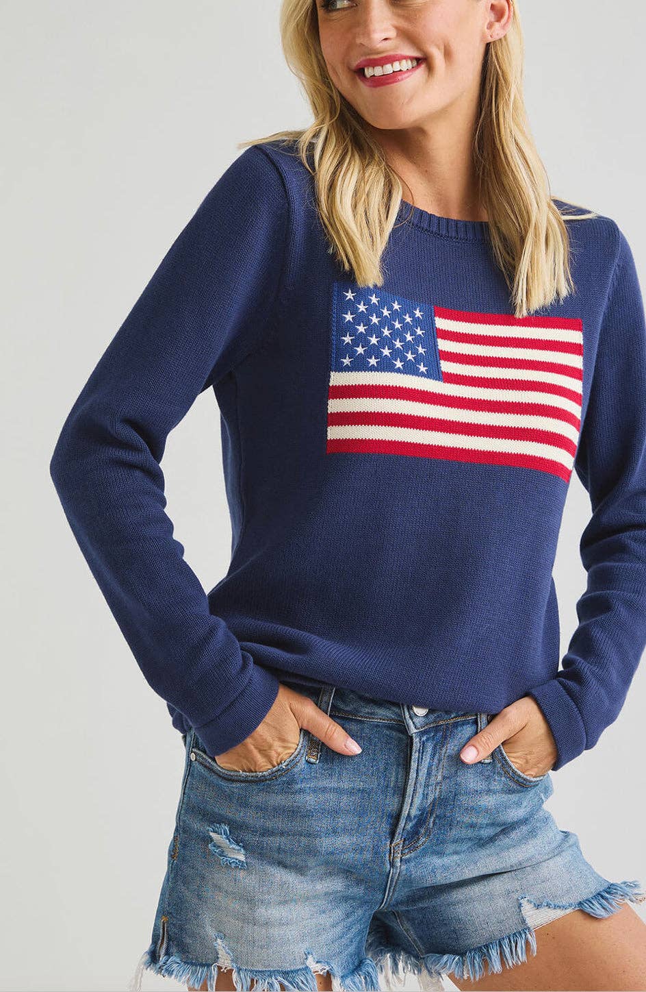 Ralph Flag Sweater Navy