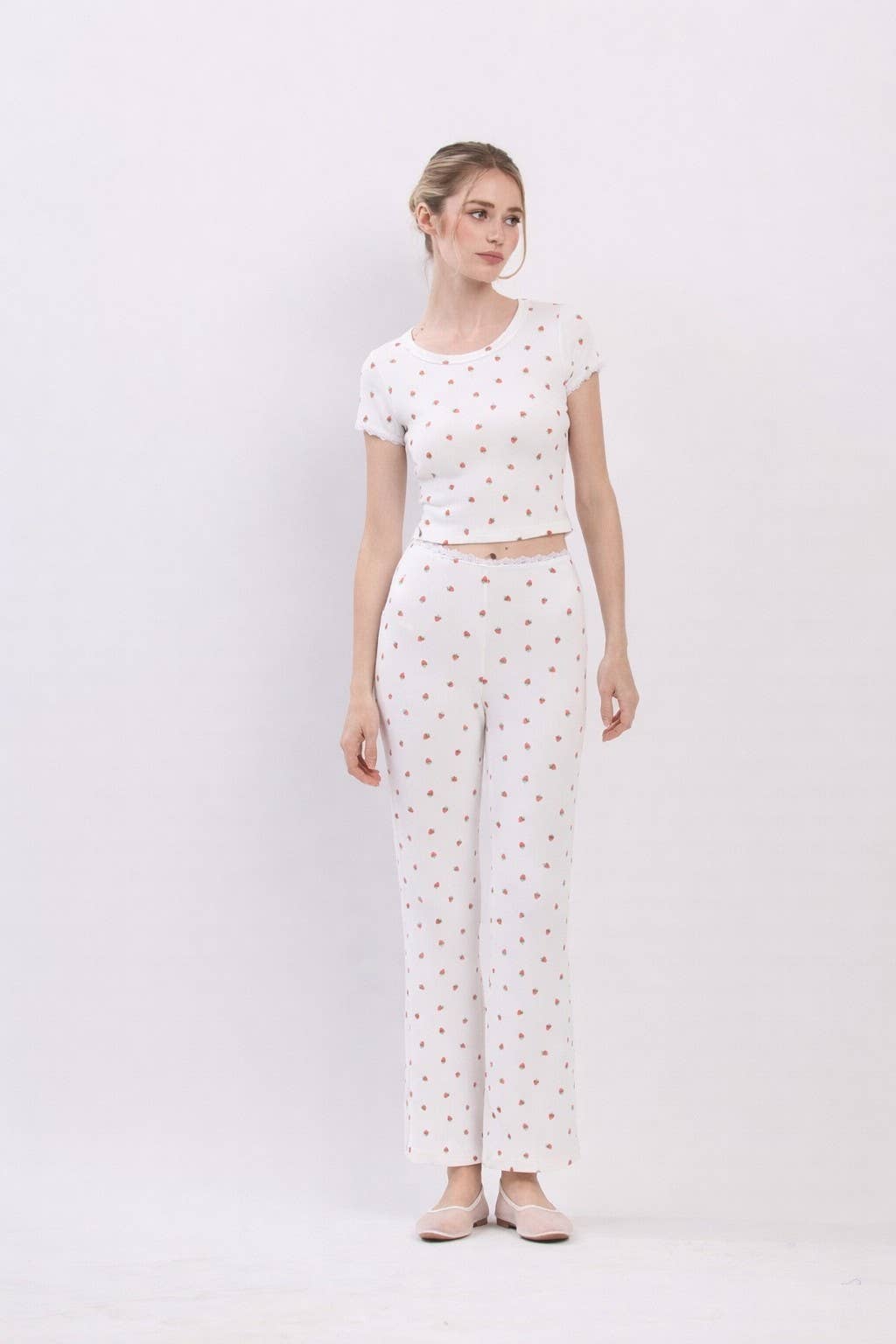 Shortcake | Pointelle Strawberry Top