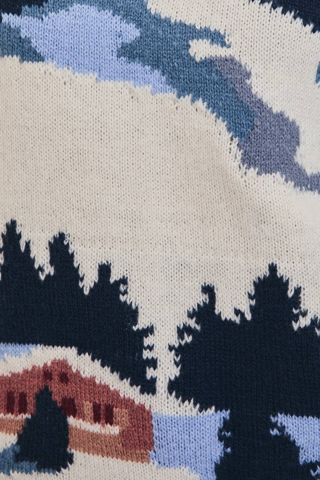 Blitzen | Long Sleeve Crew Neck Ski Village Graphic Sweater