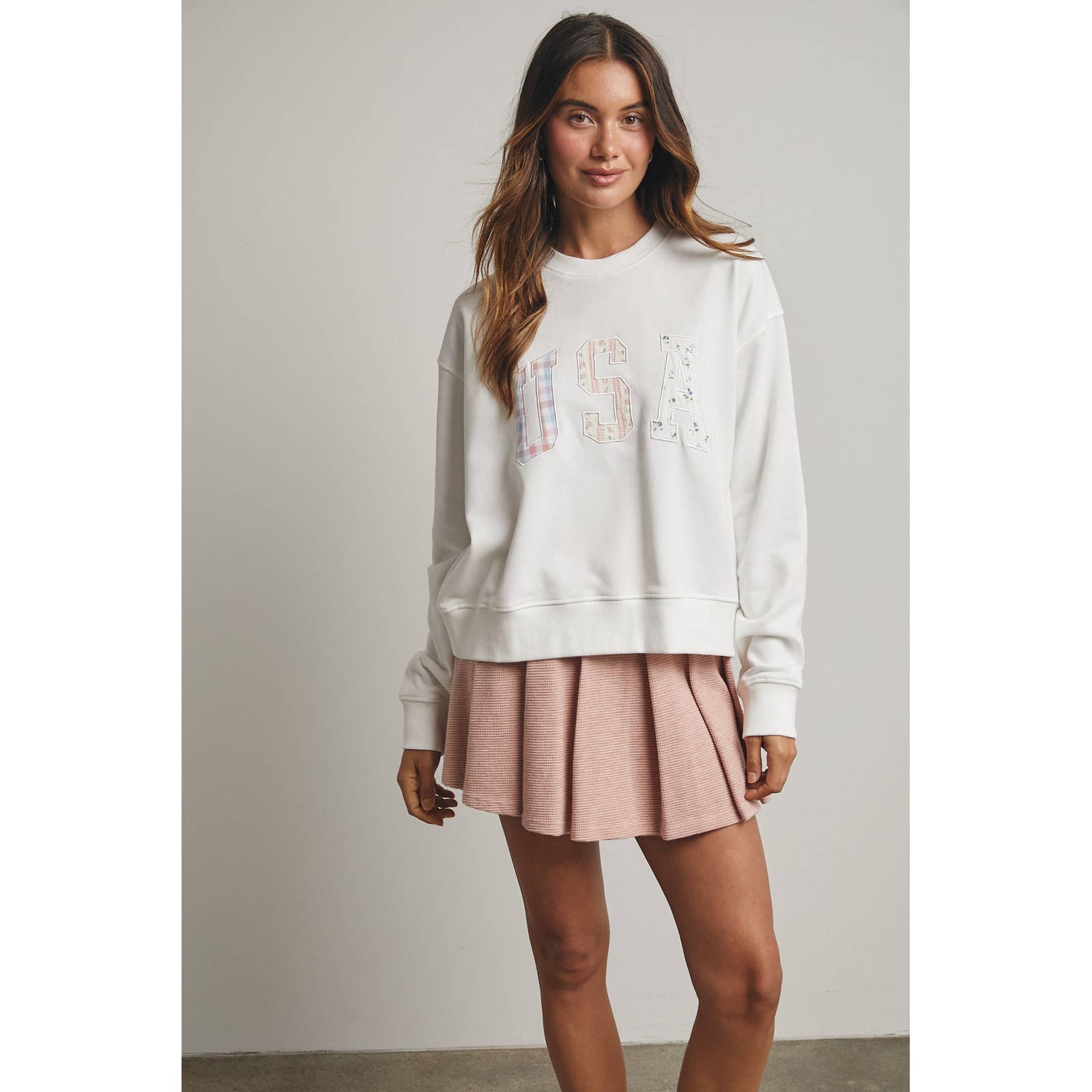Liberty | Multi-Print Patchwork USA Pullover